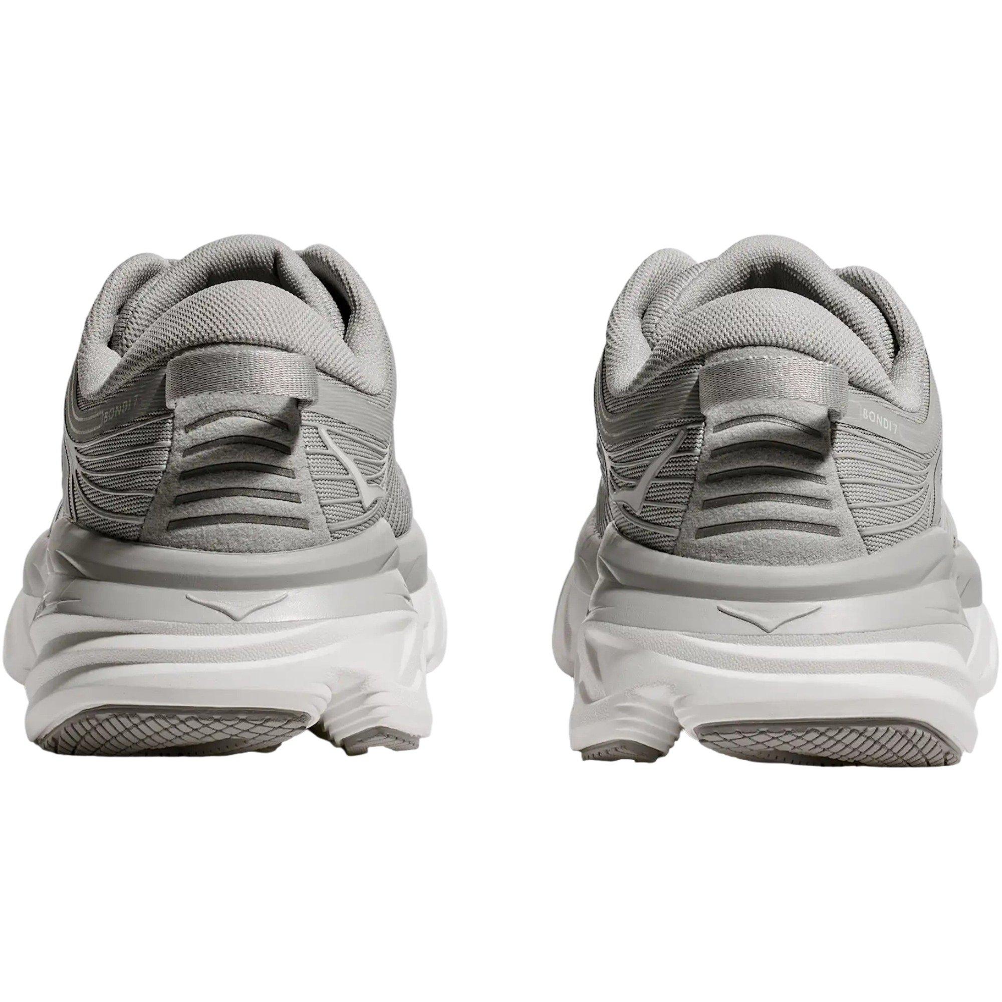 Hoka Bondi 7 "Harbor Mist/White" Men's Running Shoe - GREY/WHITE Thumbnail View 4