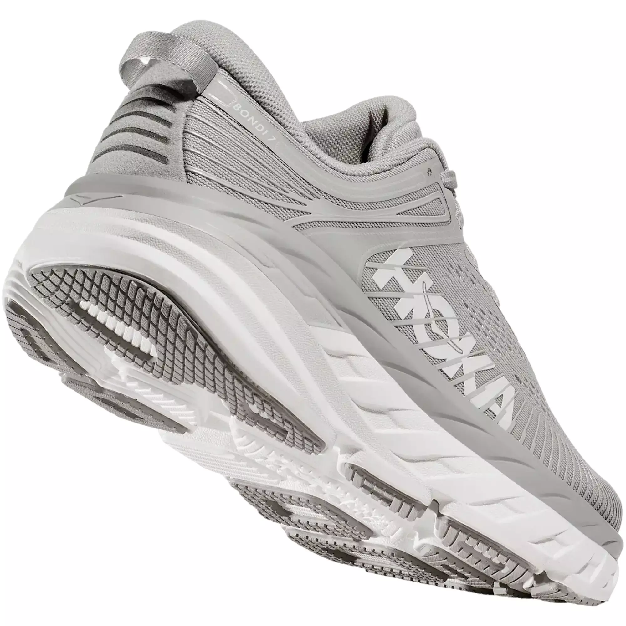 Hoka Bondi 7 "Harbor Mist/White" Men's Running Shoe - GREY/WHITE