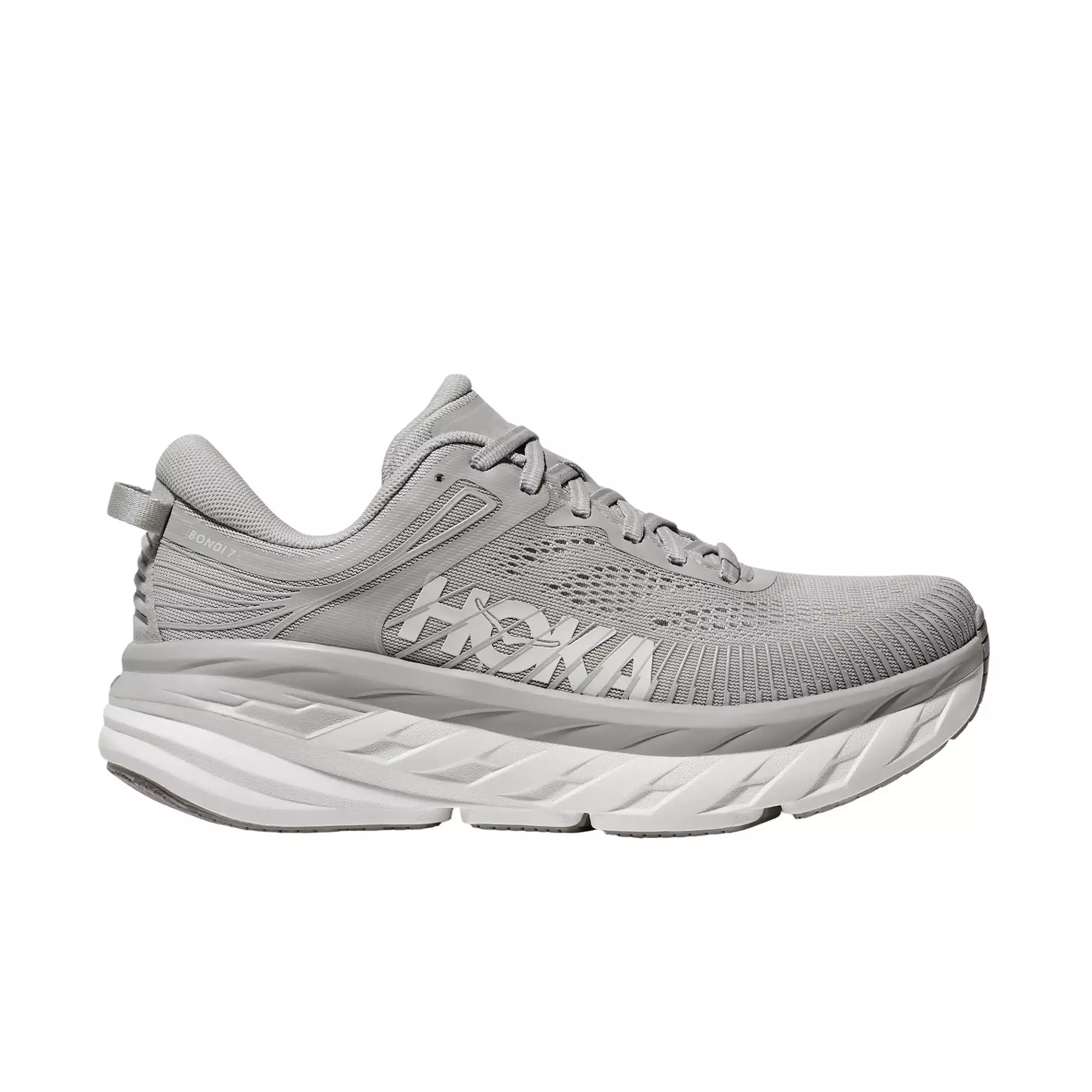 Hoka Bondi 7 "Harbor Mist/White" Men's Running Shoe - GREY/WHITE