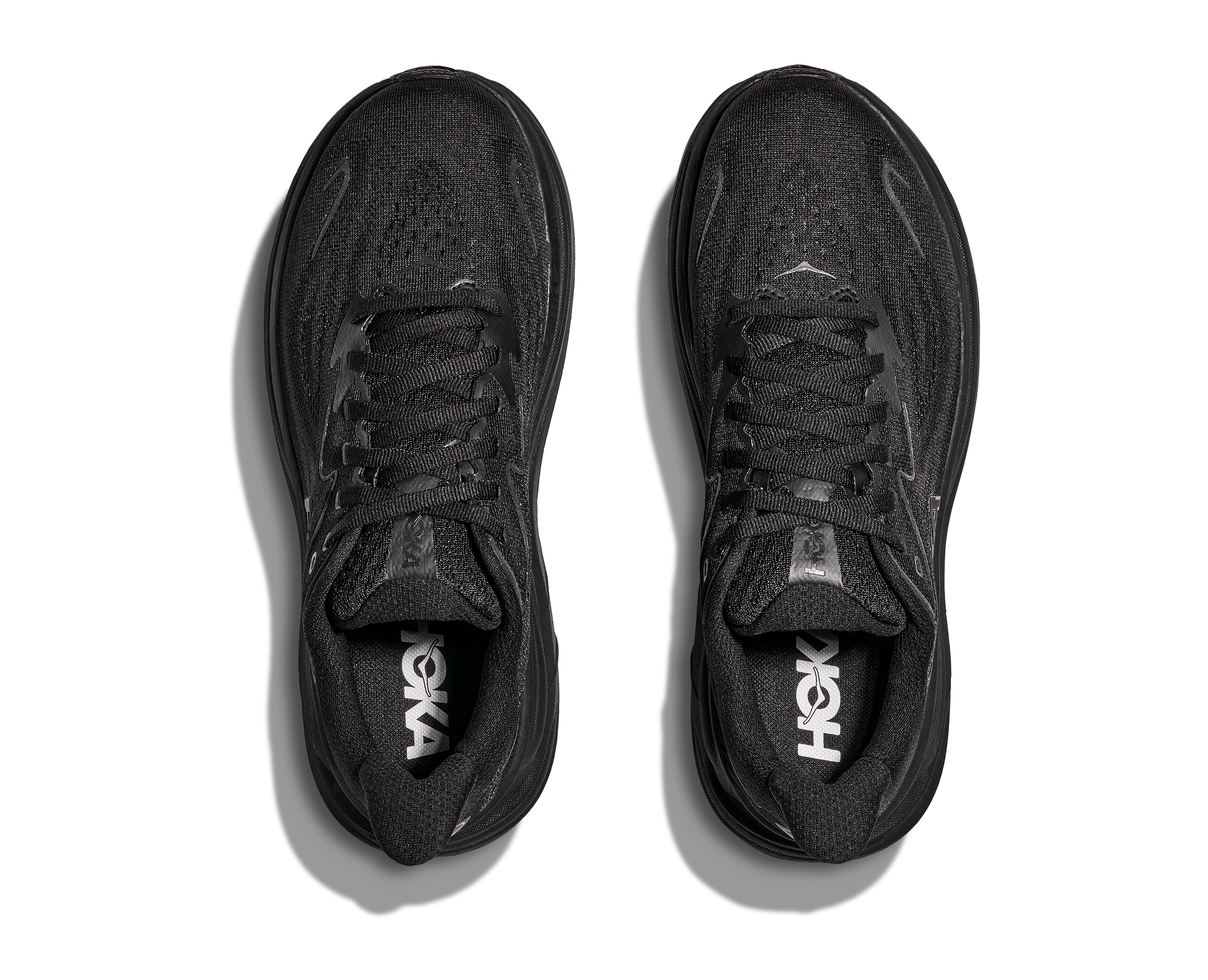 Hoka Clifton 10 "Black/Black" Men's Running Shoe - BLACK Thumbnail View 7