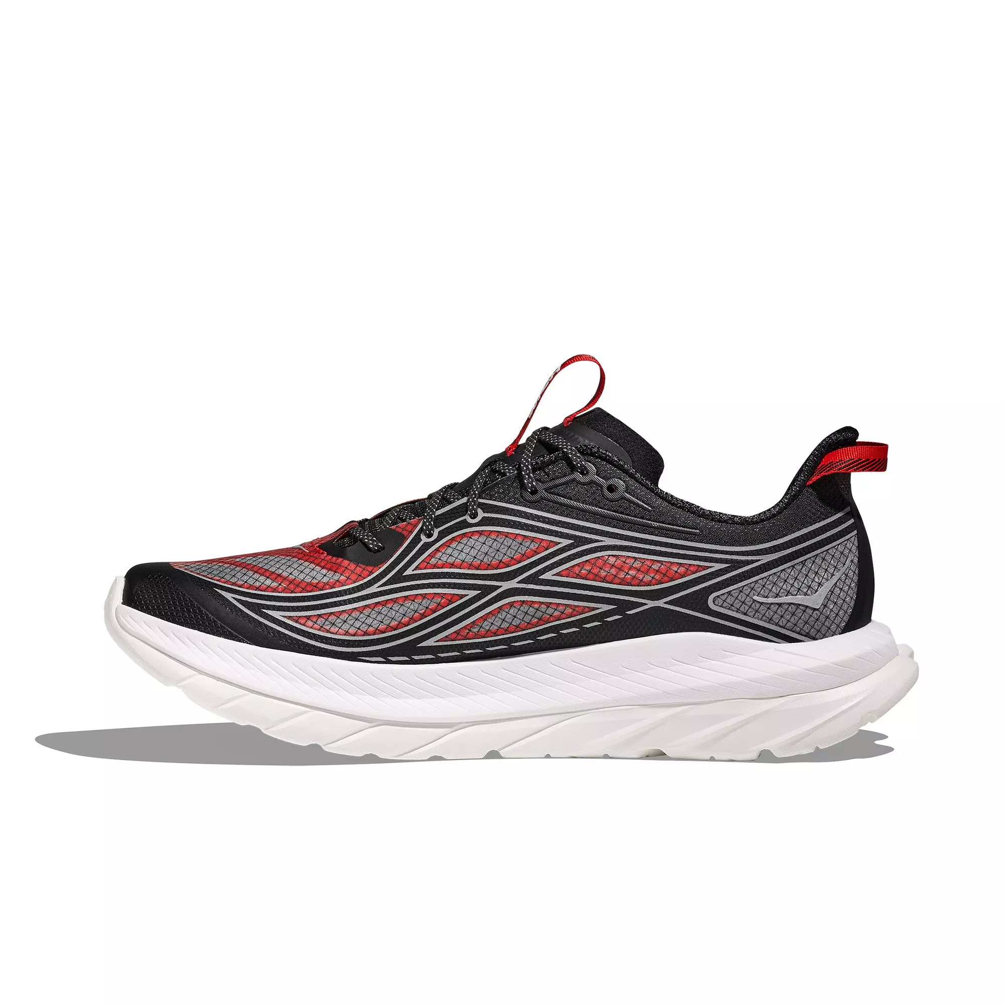 Hoka Mach Remastered "Carbon Black/Habanero" Men's Running Shoe - BLACK/RED/WHITE