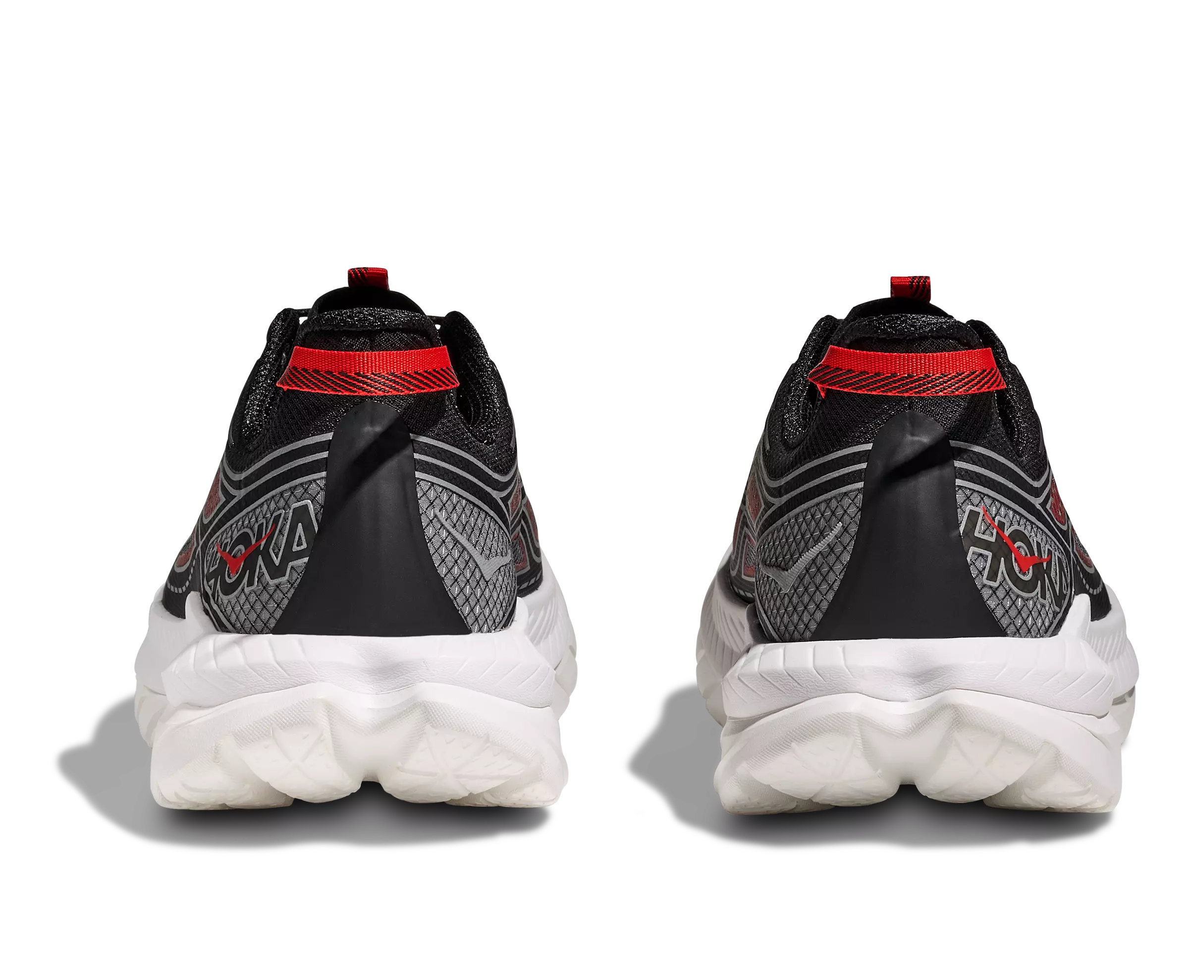 Hoka Mach Remaster "Carbon Black/Habanero" Men's Running Shoe - BLACK/RED/WHITE