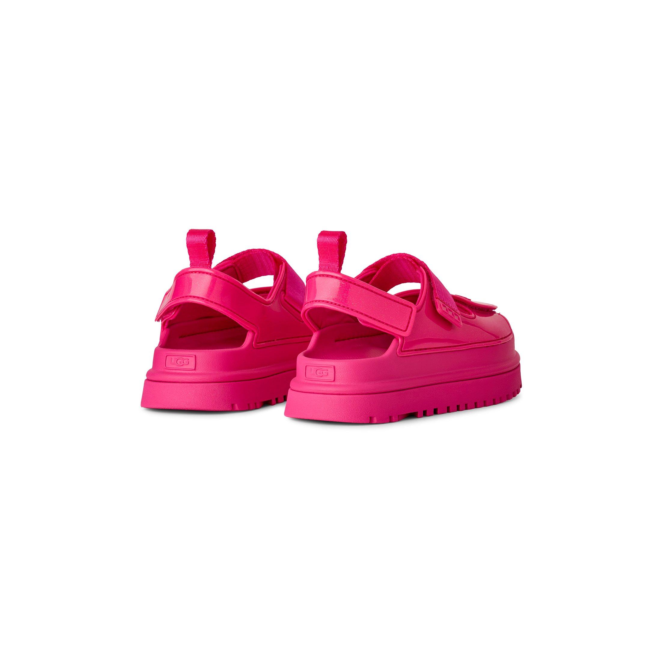 UGG GoldenGlow Glossy Sparkles "Pink" Preschool Girls' Sandal - PINK Thumbnail View 4