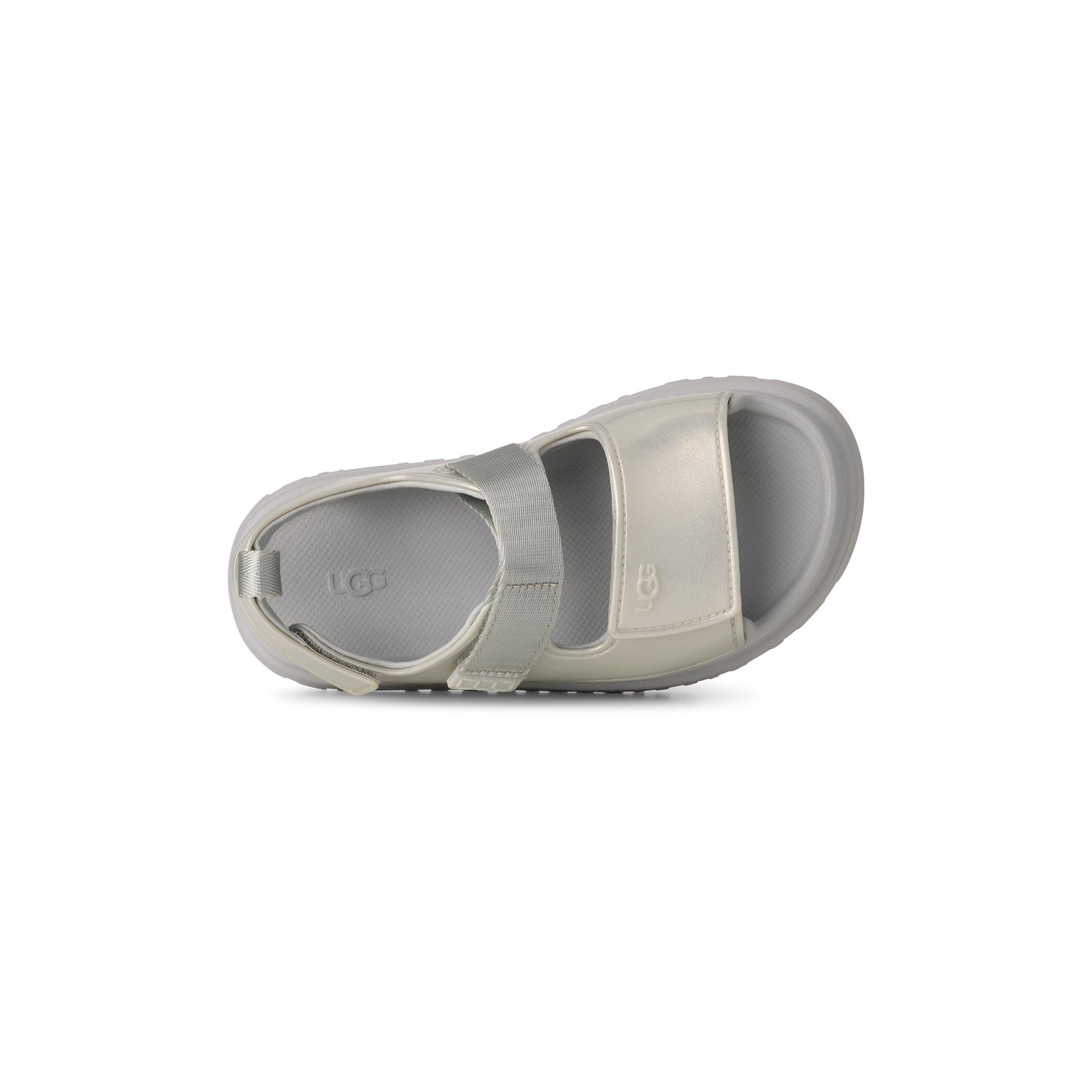 UGG GoldenGlow Glossy Sparkles "Silver" Preschool Girls' Sandal - SILVER Thumbnail View 5