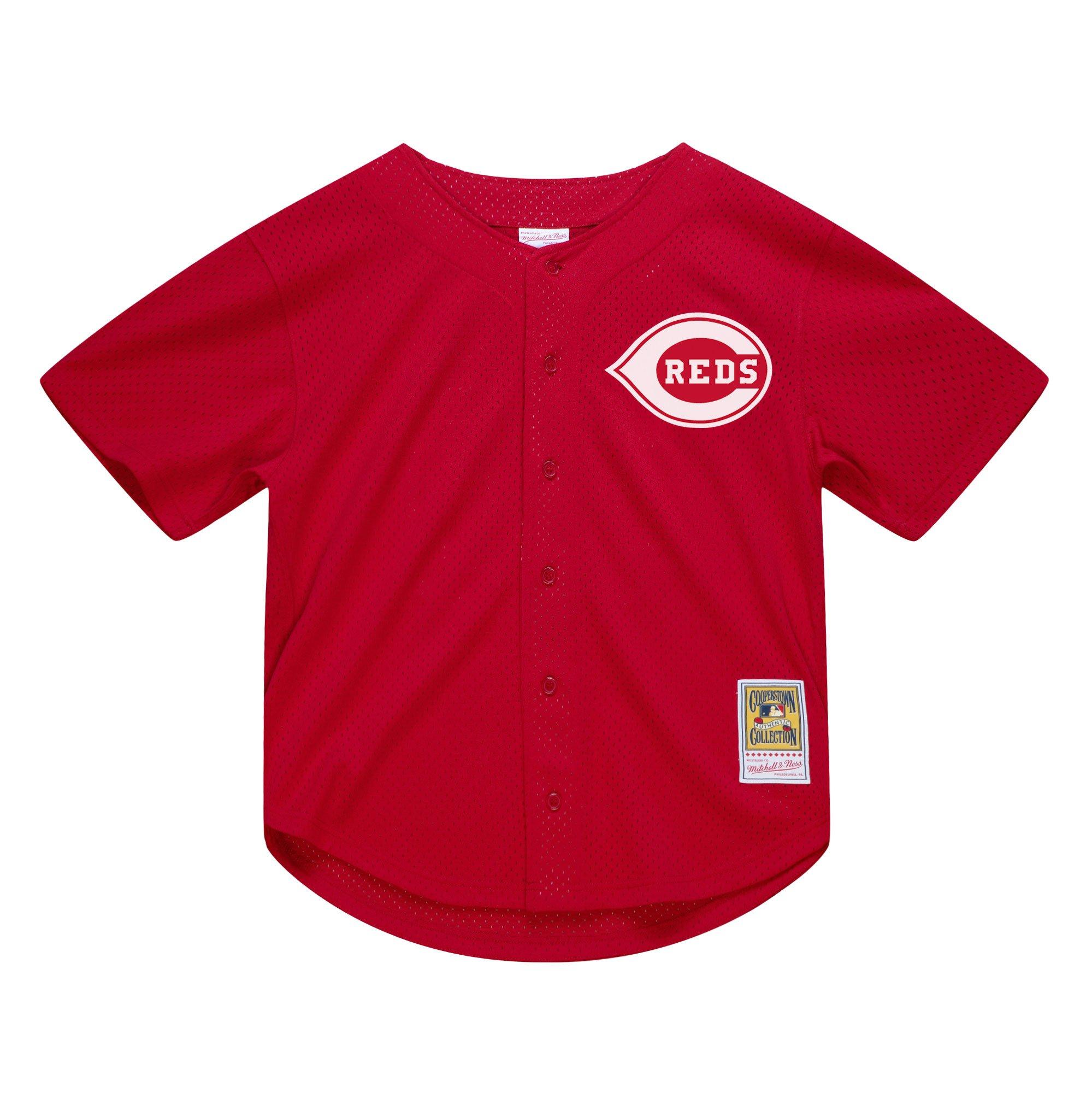 Mitchell & Ness Cincinnati Reds Deion Sanders Batting Practice Jersey-Red - RED Thumbnail View 1
