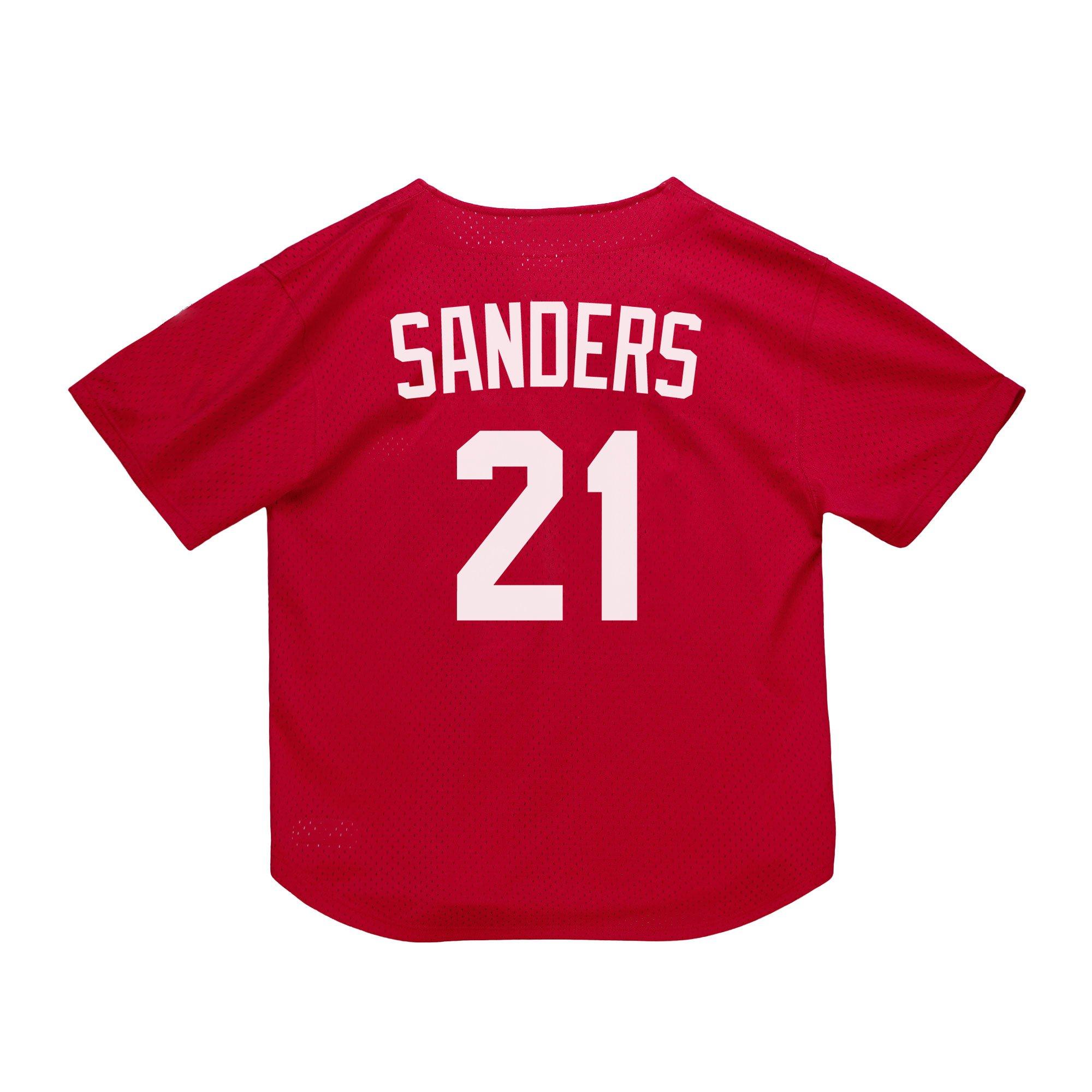 Mitchell & Ness Cincinnati Reds Deion Sanders Batting Practice Jersey-Red - RED Thumbnail View 2