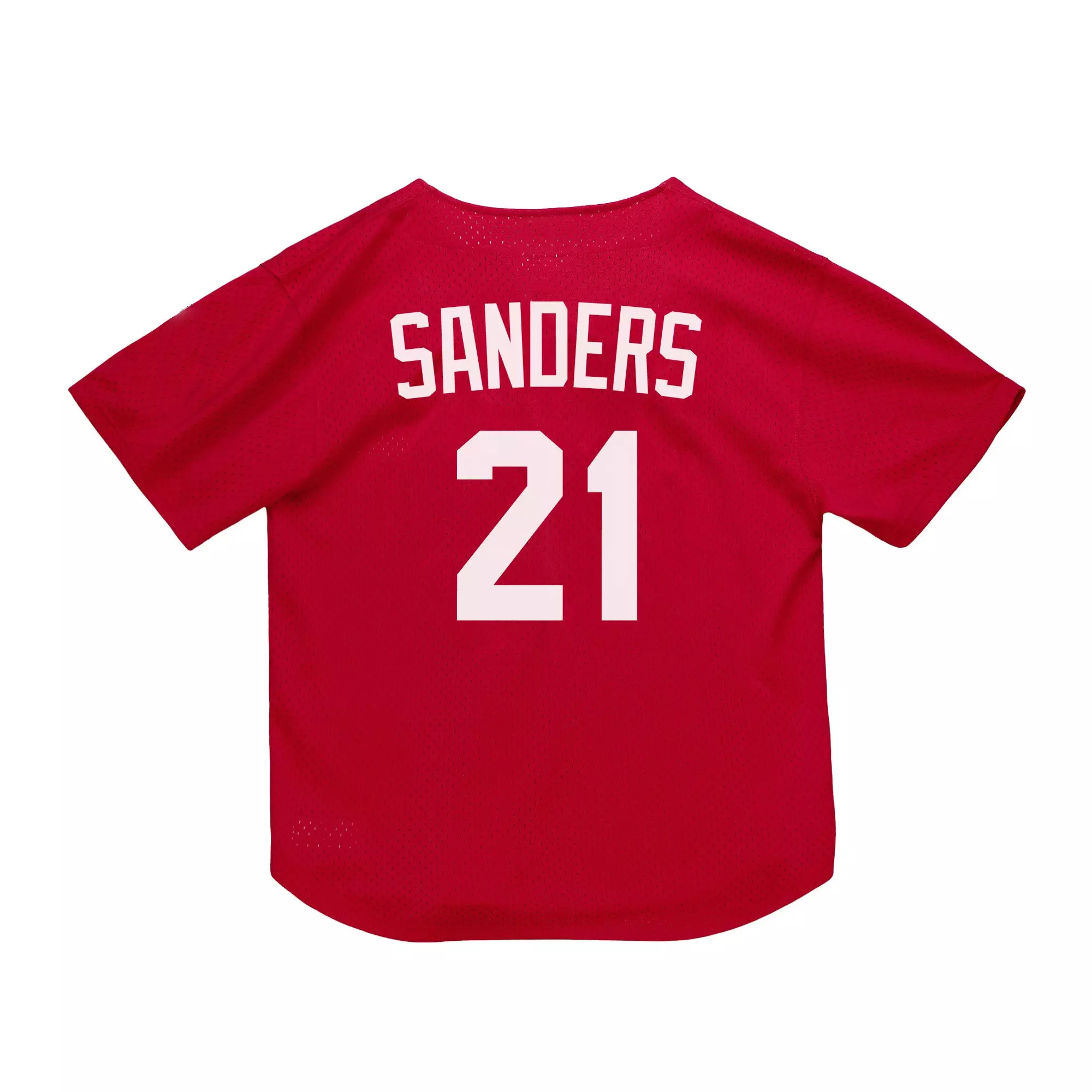 Mitchell & Ness Cincinnati Reds Deion Sanders Batting Practice Jersey-Red - RED