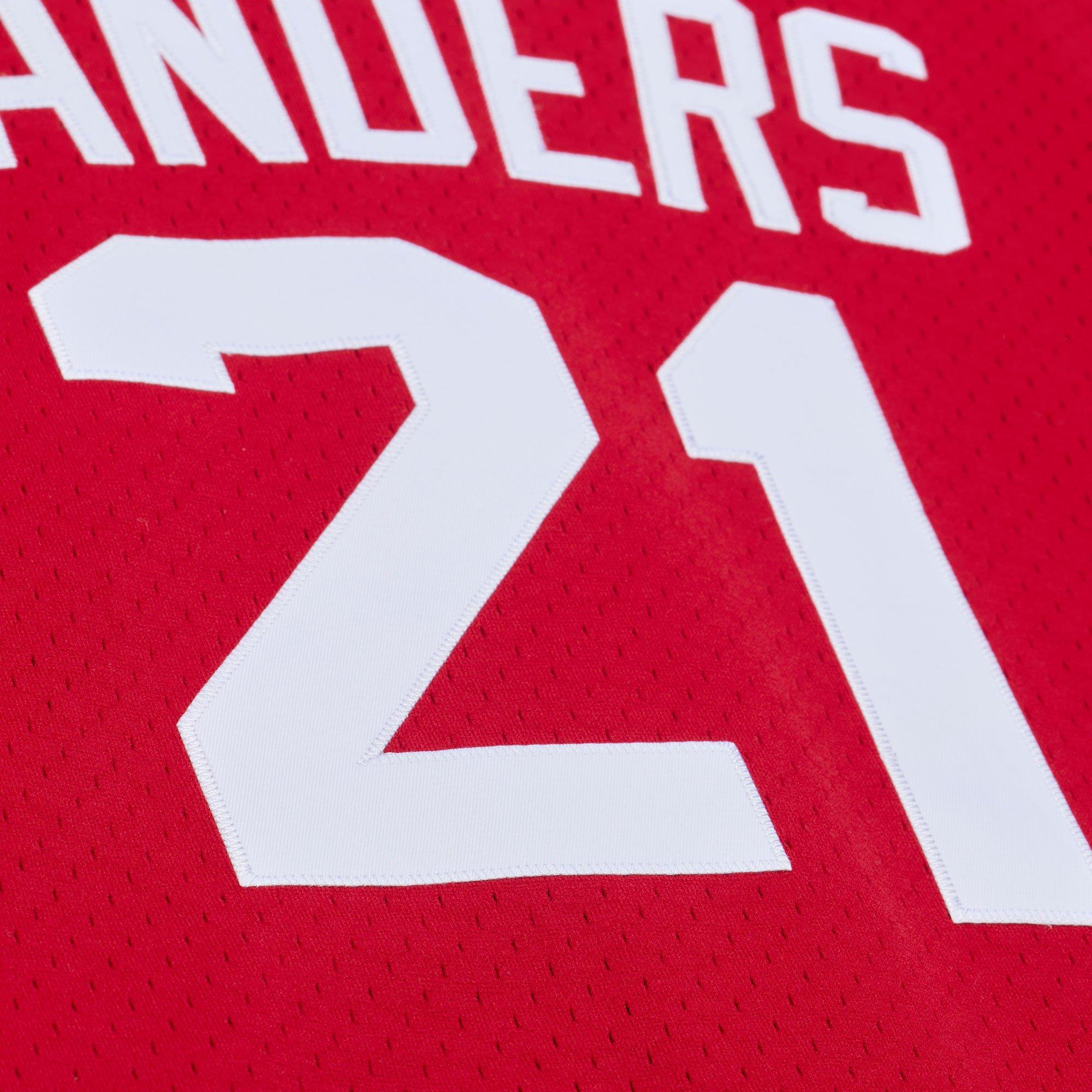 Mitchell & Ness Cincinnati Reds Deion Sanders Batting Practice Jersey - Red - RED Thumbnail View 6