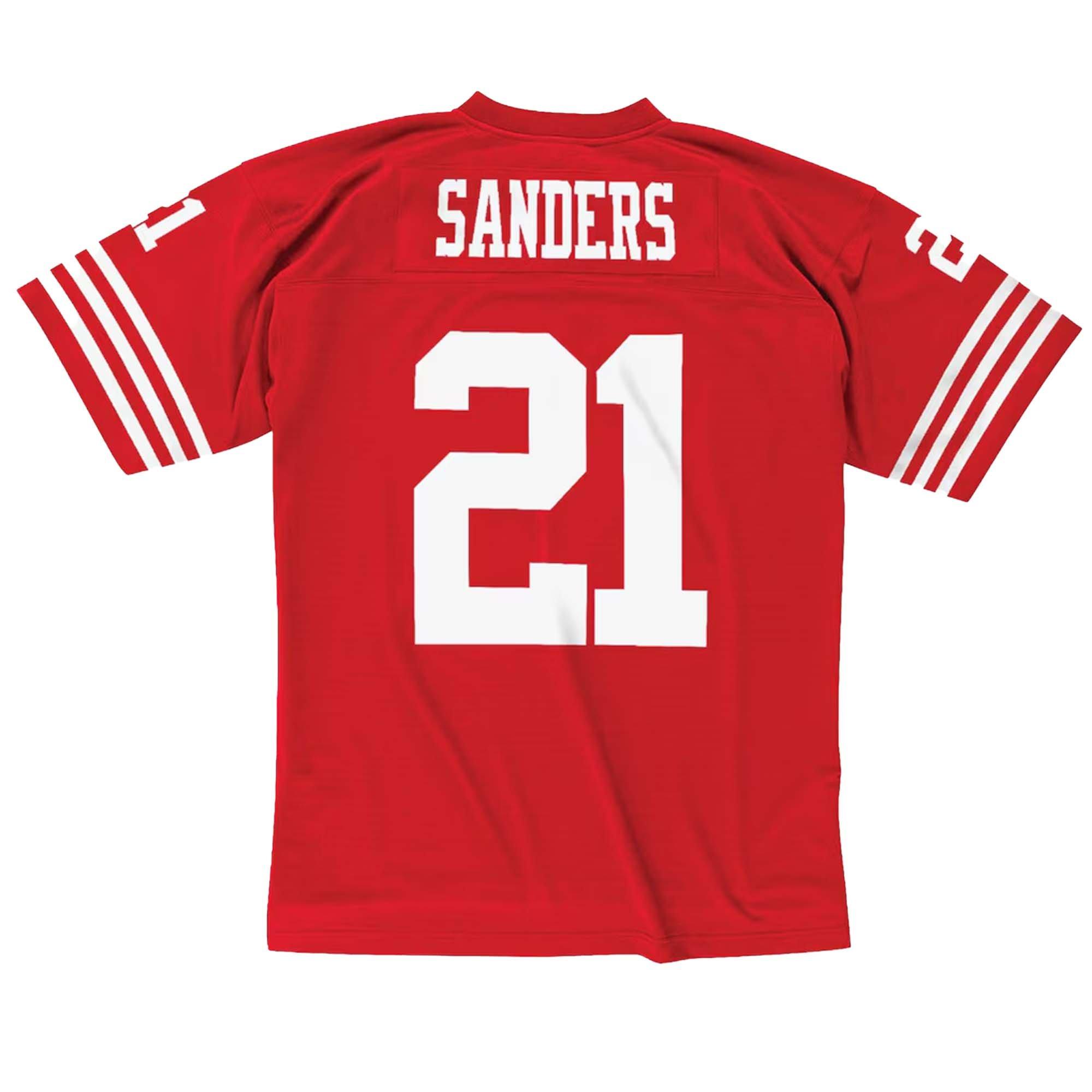 Mitchell & Ness San Francisco 49ers 1994 Deion Sanders Home Jersey - Red - RED Thumbnail View 2