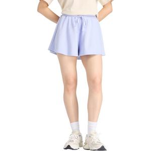 New Balance Women's Circle French Terry Shorts-Blue