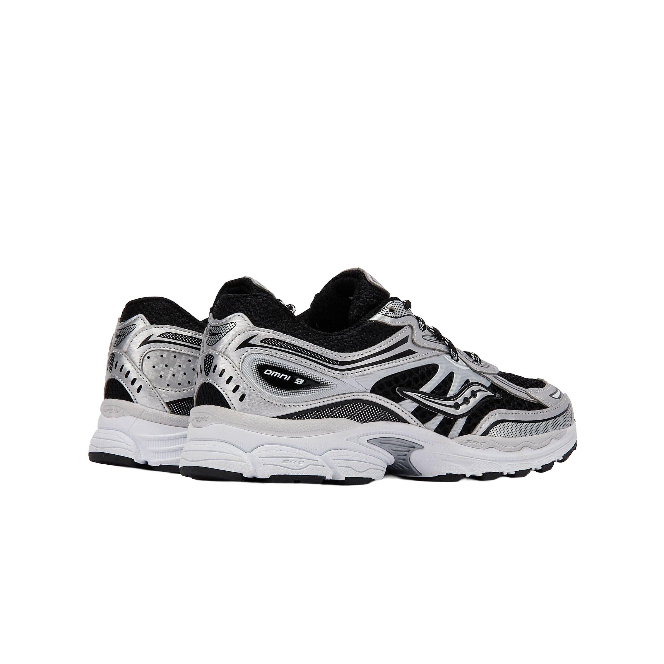 Saucony Omni 9 Grade School Boys' "Black/Silver" Shoe
