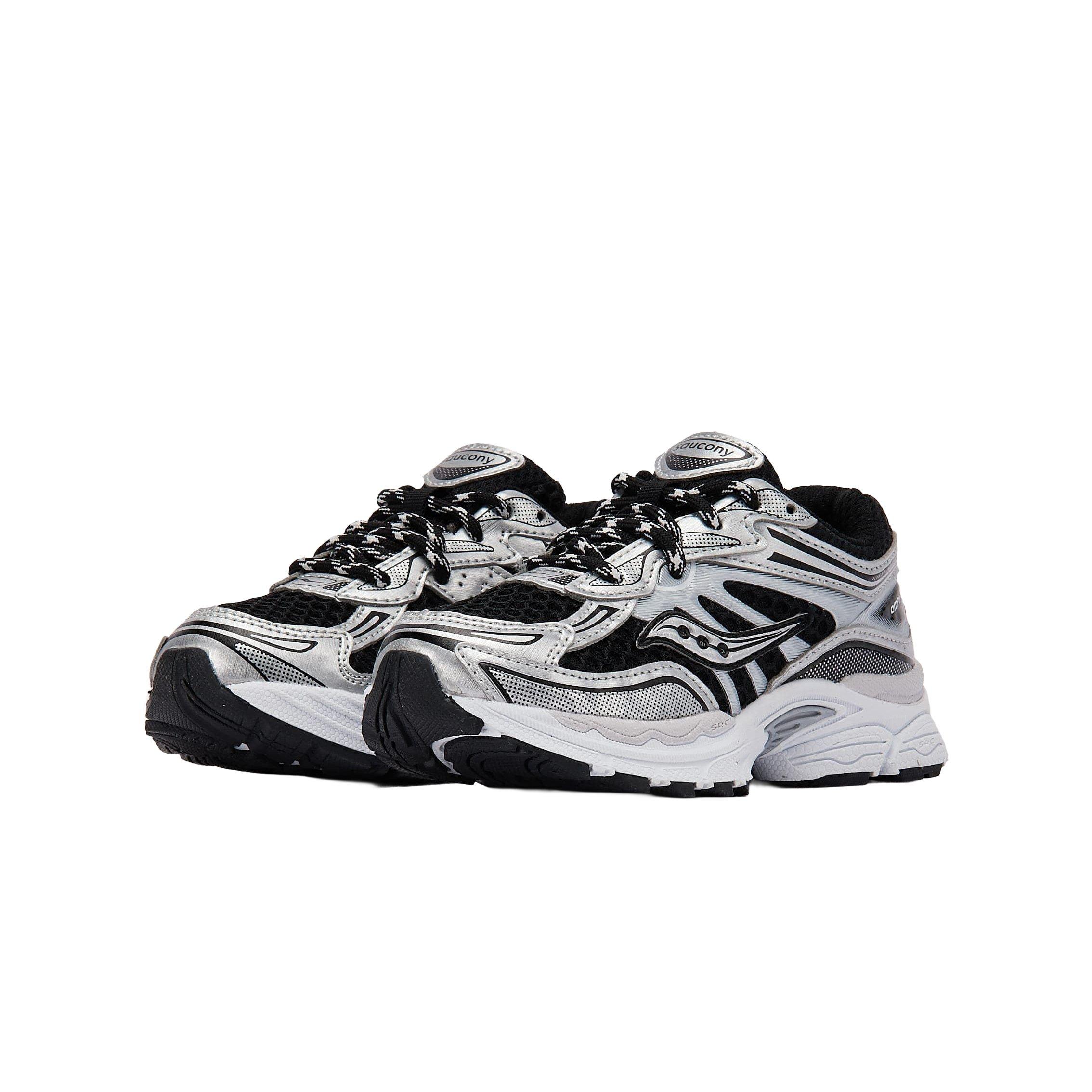 Saucony Omni 9 "Metallic Silver" Preschool Boys' Shoe - BLACK/SILVER Thumbnail View 2