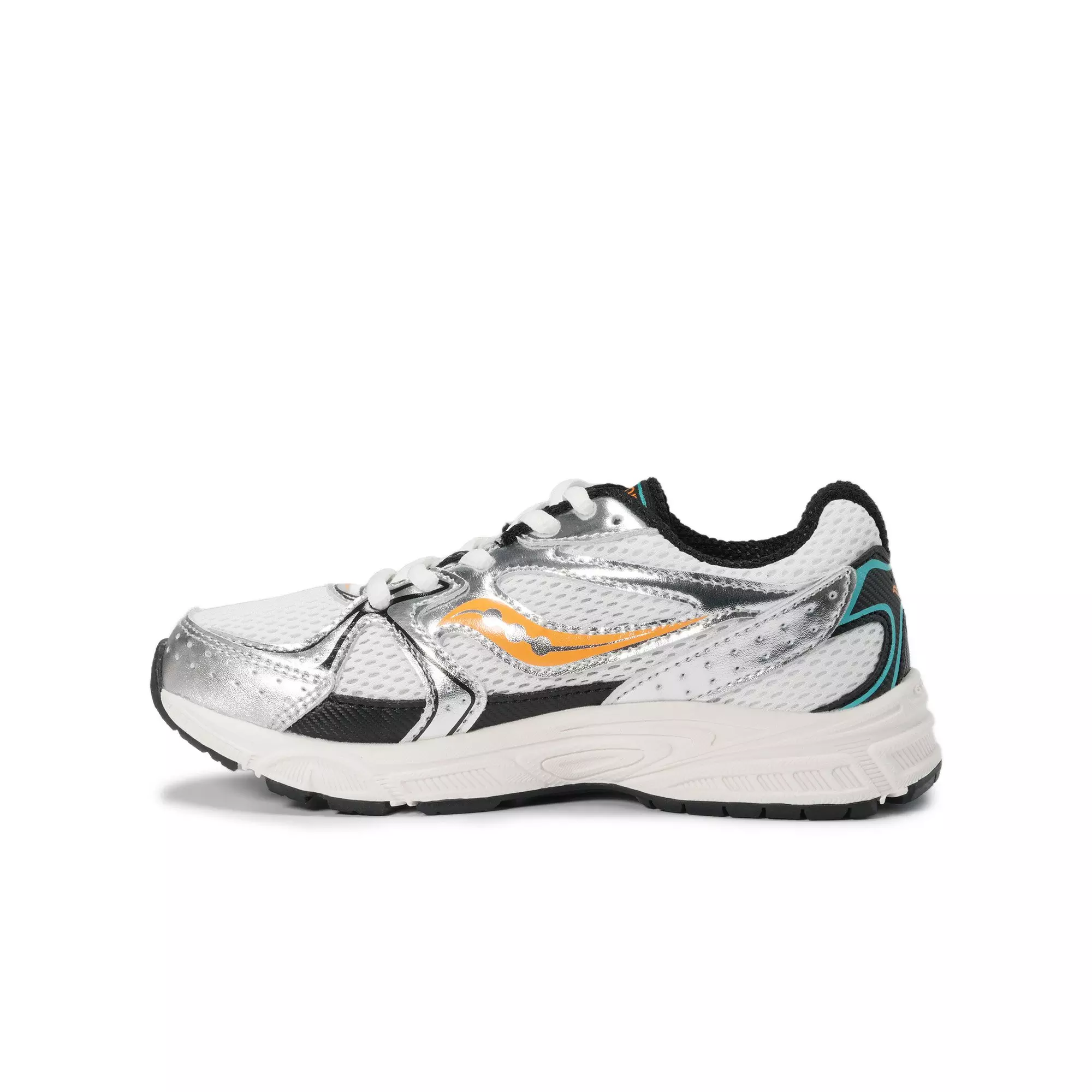Saucony Ride Millenium "White/Green/Orange" Preschool Boys' Shoe - WHITE/GREEN/ORANGE