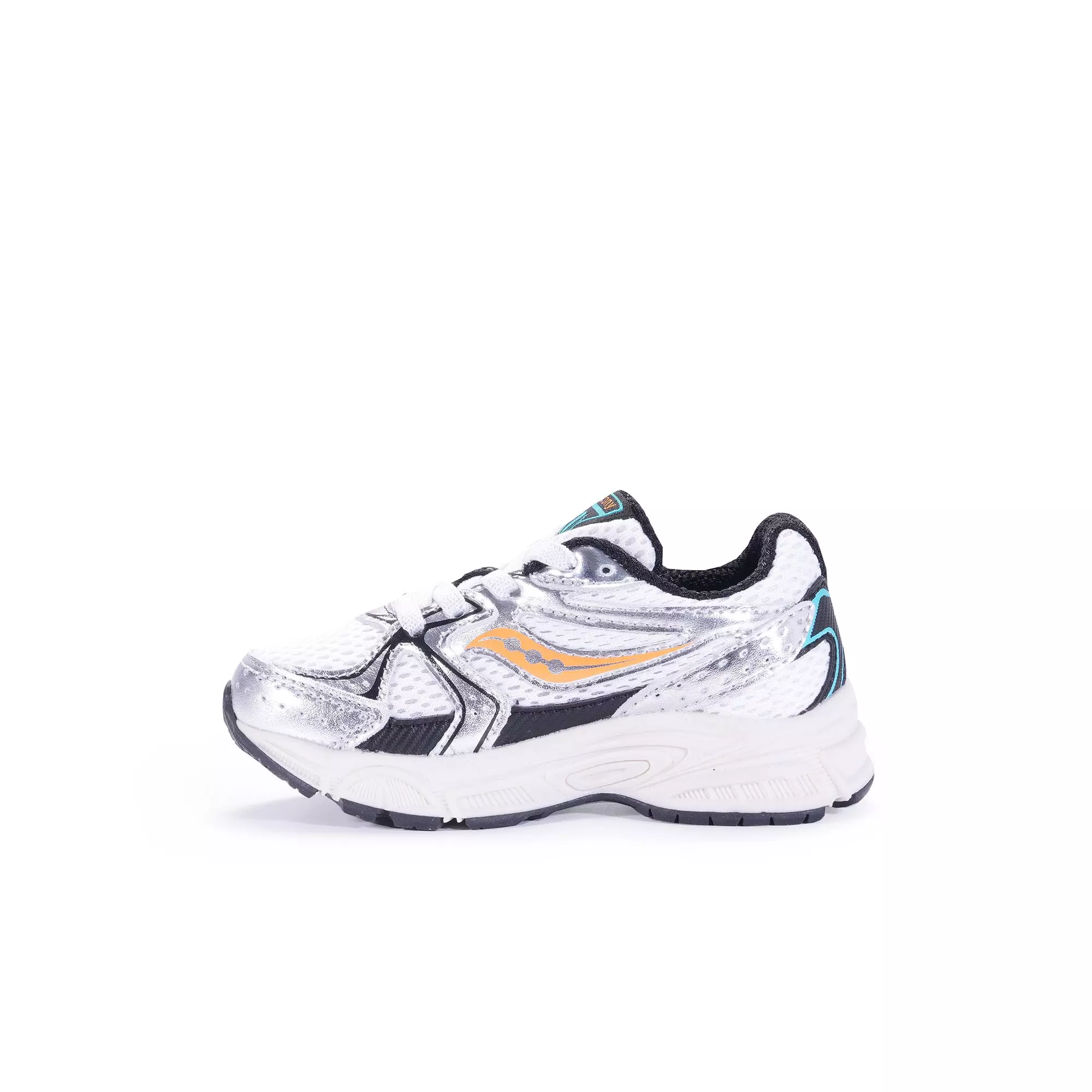 Saucony Ride Millenium "White/Green/Orange" Toddler Boys' Shoe - WHITE/GREEN/ORANGE