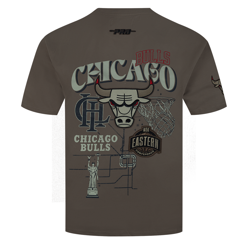 Pro Standard Chicago Bulls Neutral Tee-Brown - BROWN Thumbnail View 2