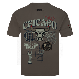Pro Standard Chicago Bulls Neutral Tee-Brown