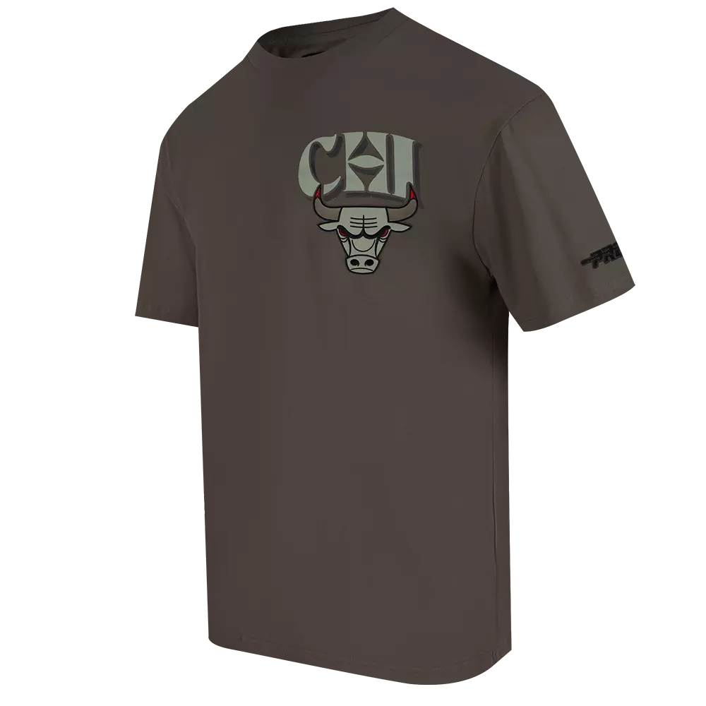 Pro Standard Chicago Bulls Neutral Tee-Brown - BROWN