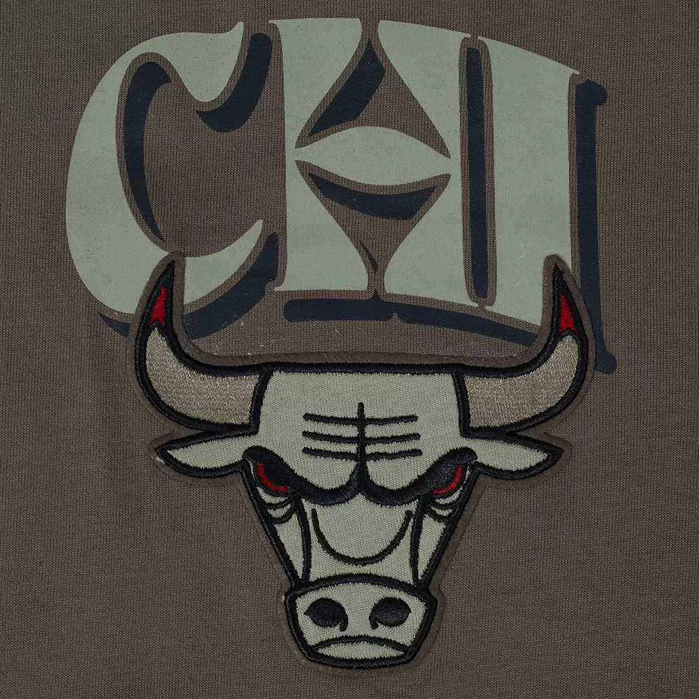 Pro Standard Chicago Bulls Neutral Tee-Brown - BROWN