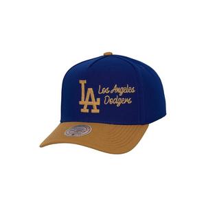 Mitchell & Ness Los Angeles Dodgers Side Script Snapback Hat-Royal