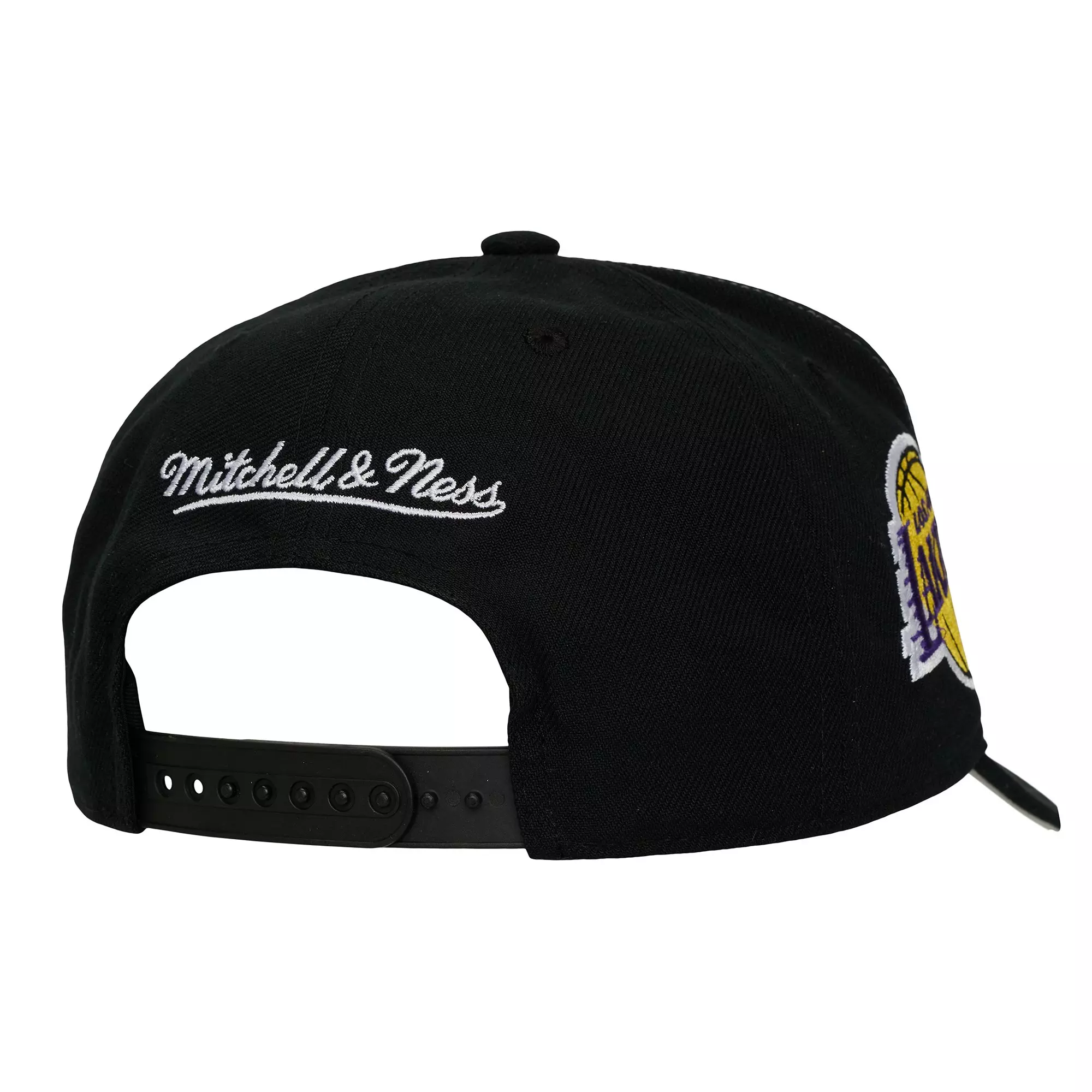 Mitchell & Ness Los Angeles Lakers Mash Up Snapback Hat-Black - BLACK
