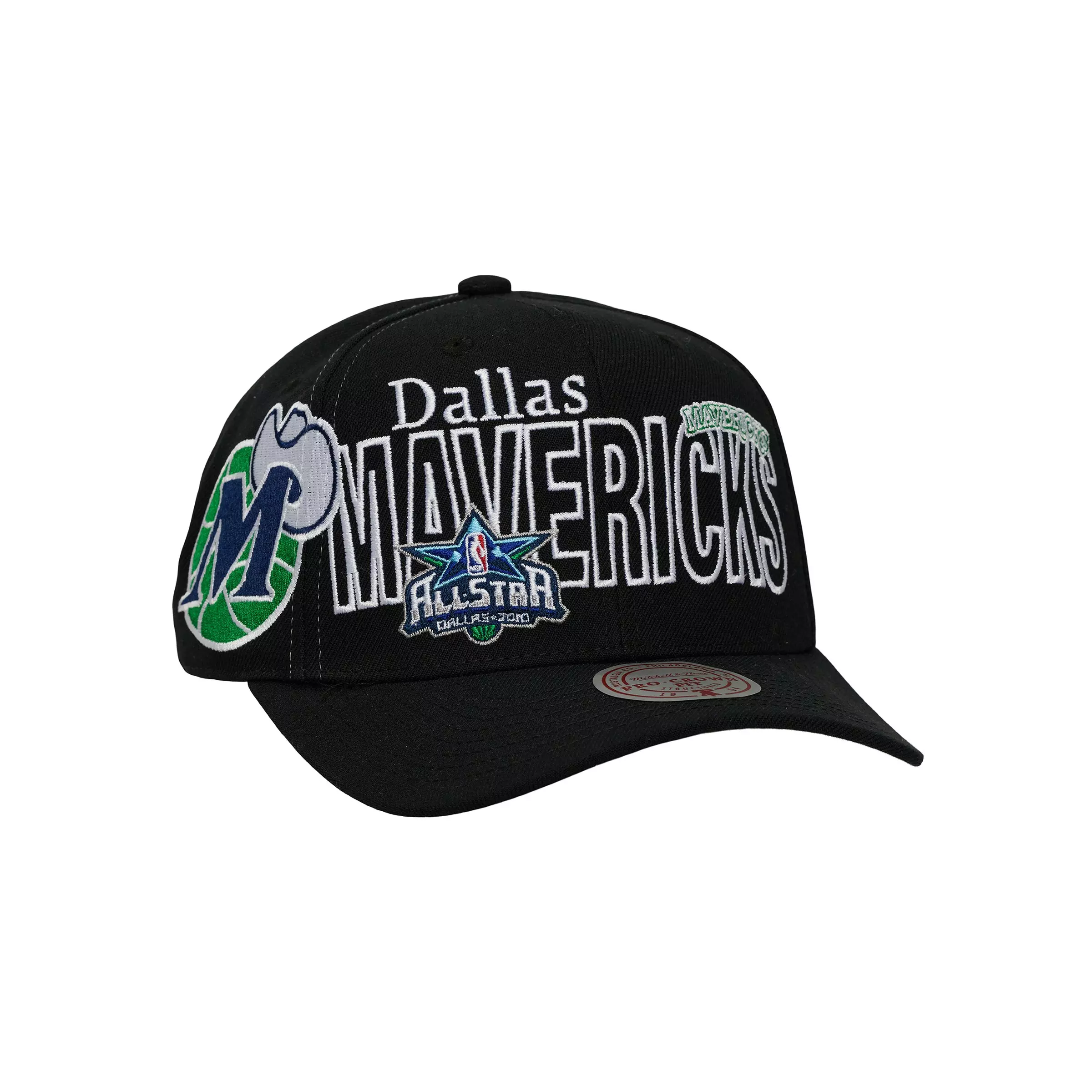 Mitchell & Ness Dallas Mavericks Mash Up Snapback Hat - Black - BLACK