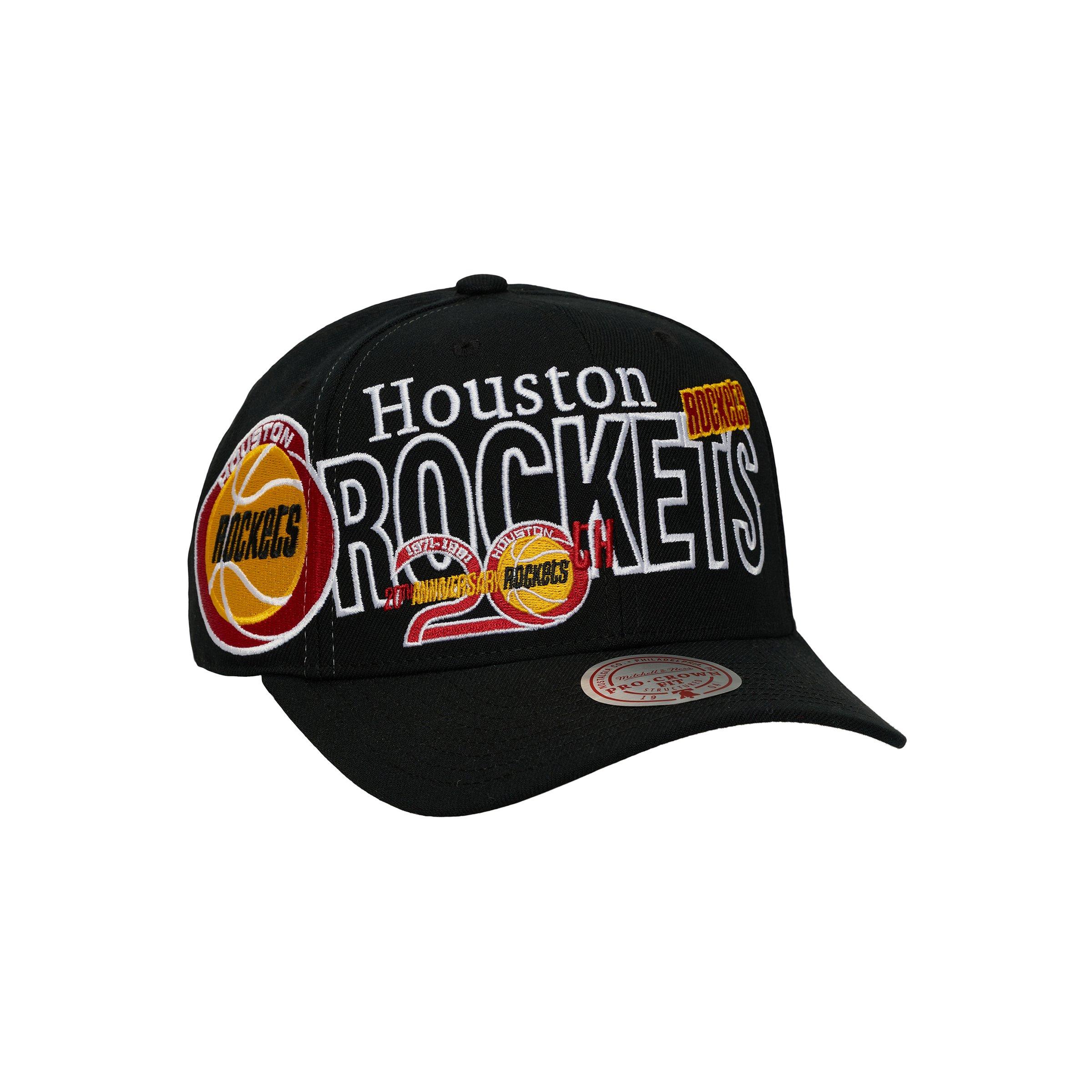 Mitchell & Ness Houston Rockets Mash Up Black Snapback Hat