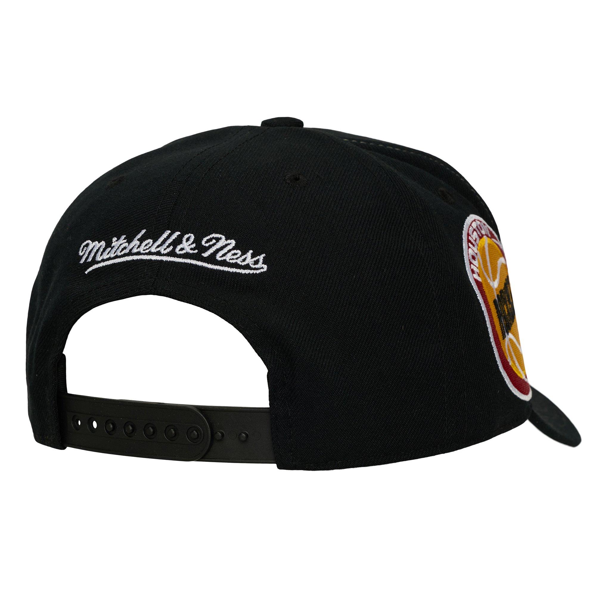 Mitchell & Ness Houston Rockets Mash Up Black Snapback Hat