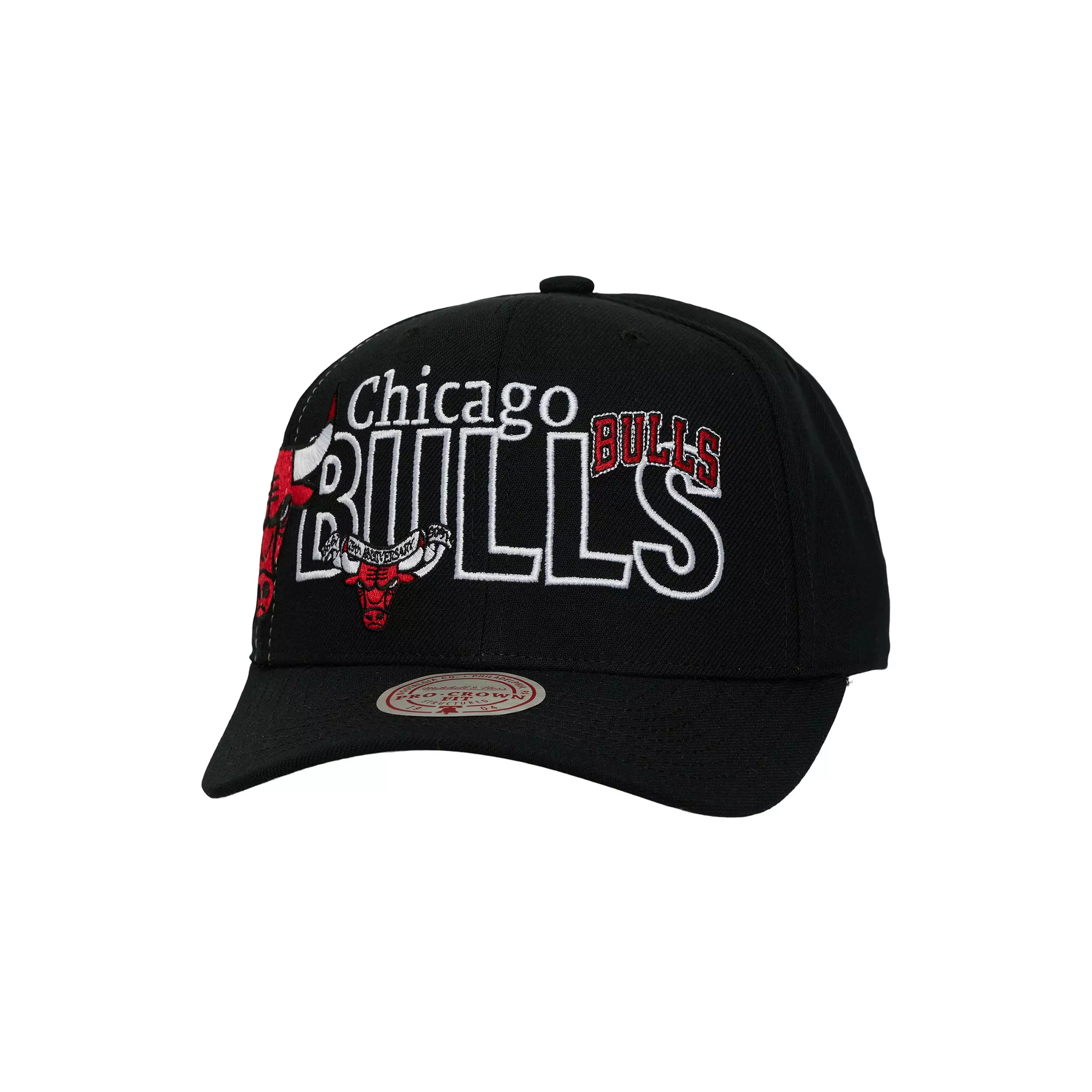 Mitchell & Ness Chicago Bulls Mash Up Black Snapback Hat - BLACK