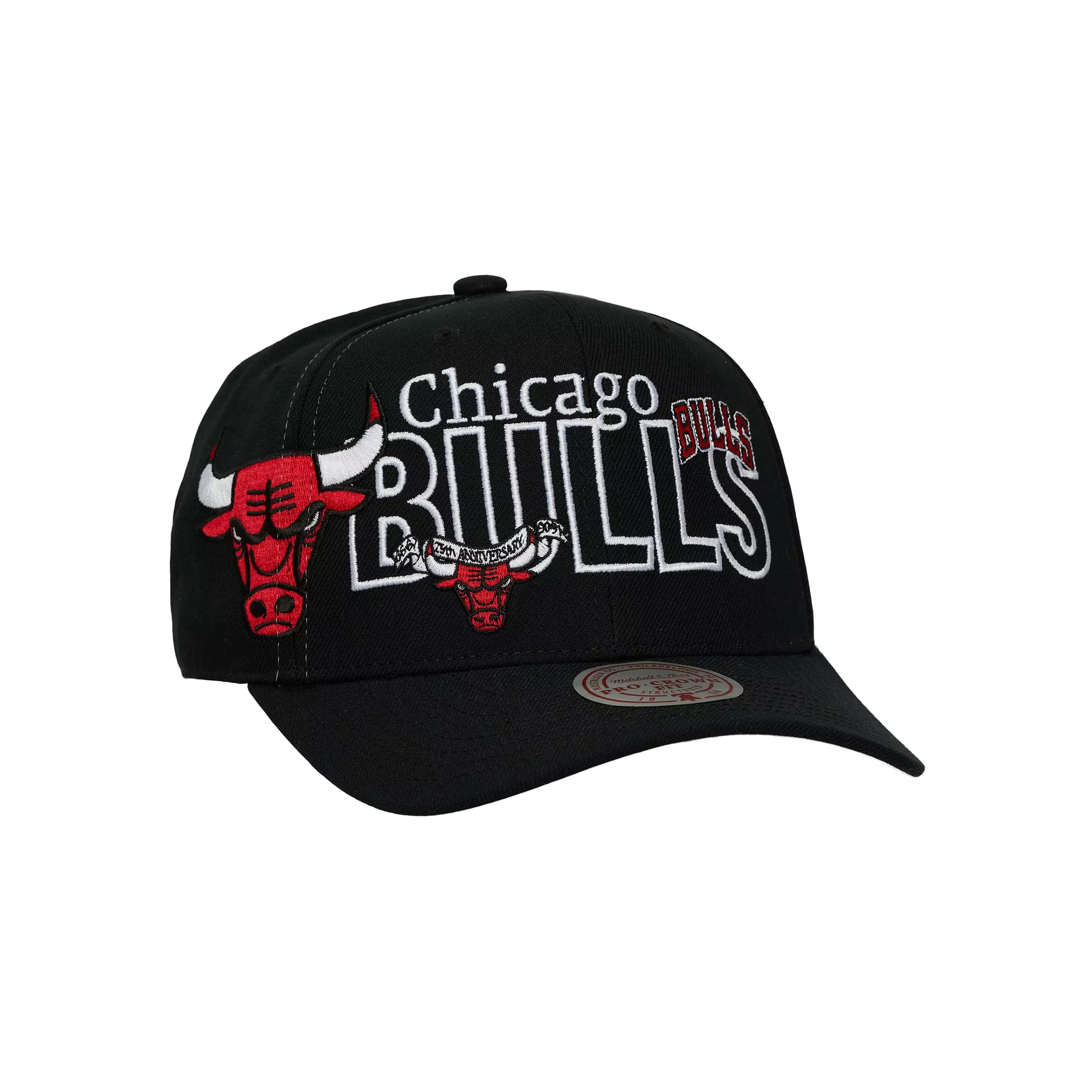 Mitchell & Ness Chicago Bulls Mash Up Black Snapback Hat - BLACK