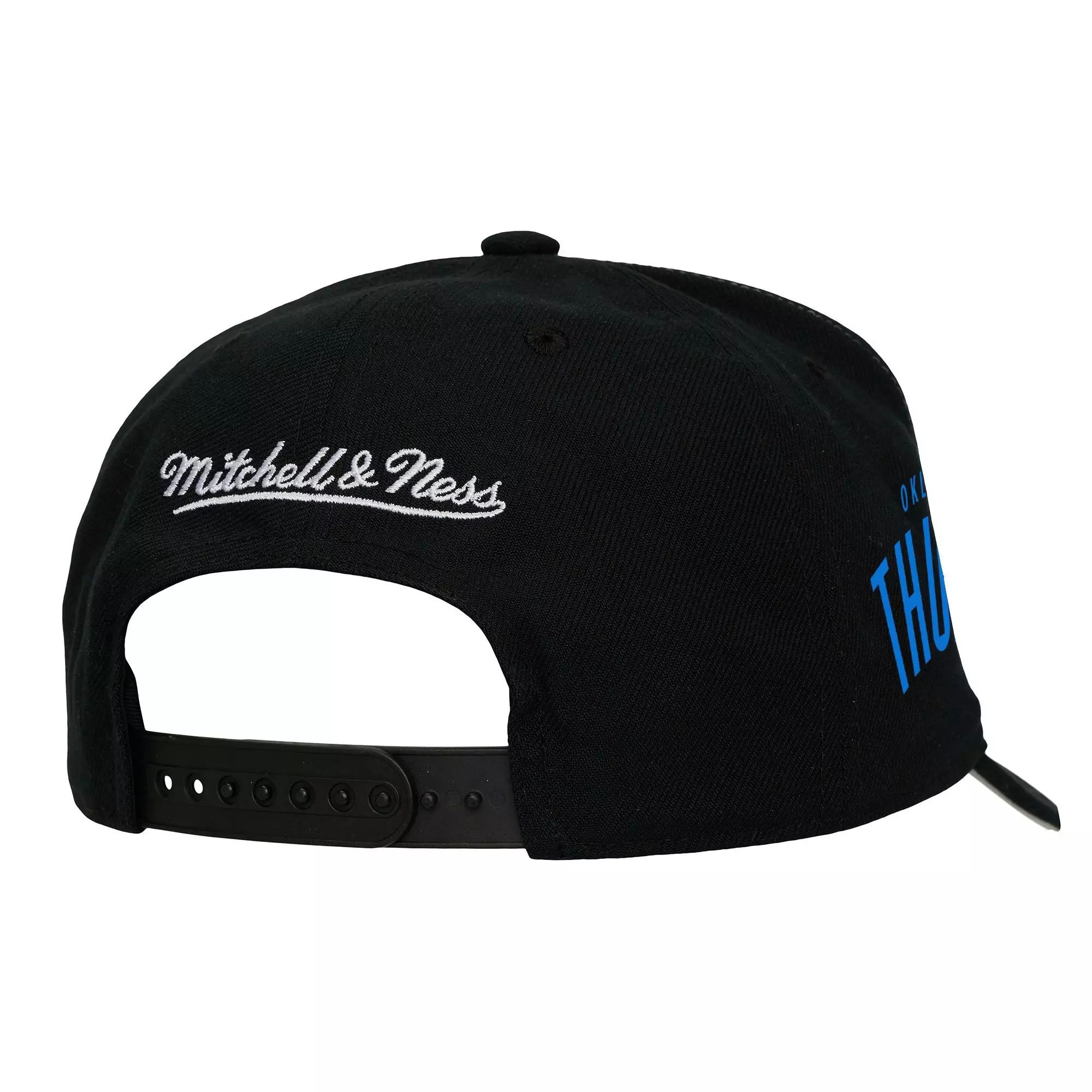 Mitchell &amp; Ness Oklahoma City Thunder Mash Up Snapback Hat-Black - BLACK