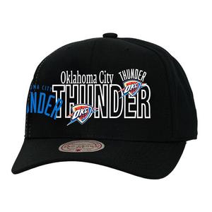 Mitchell & Ness Oklahoma City Thunder Mash Up Snapback Hat-Black