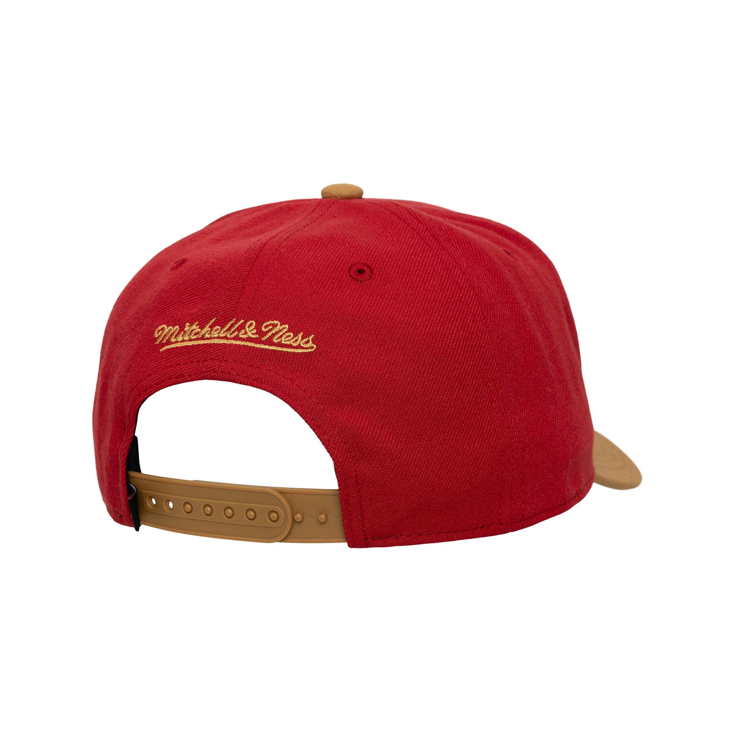 Mitchell & Ness St. Louis Cardinals Side Script Snapback Hat-Red - RED Thumbnail View 2