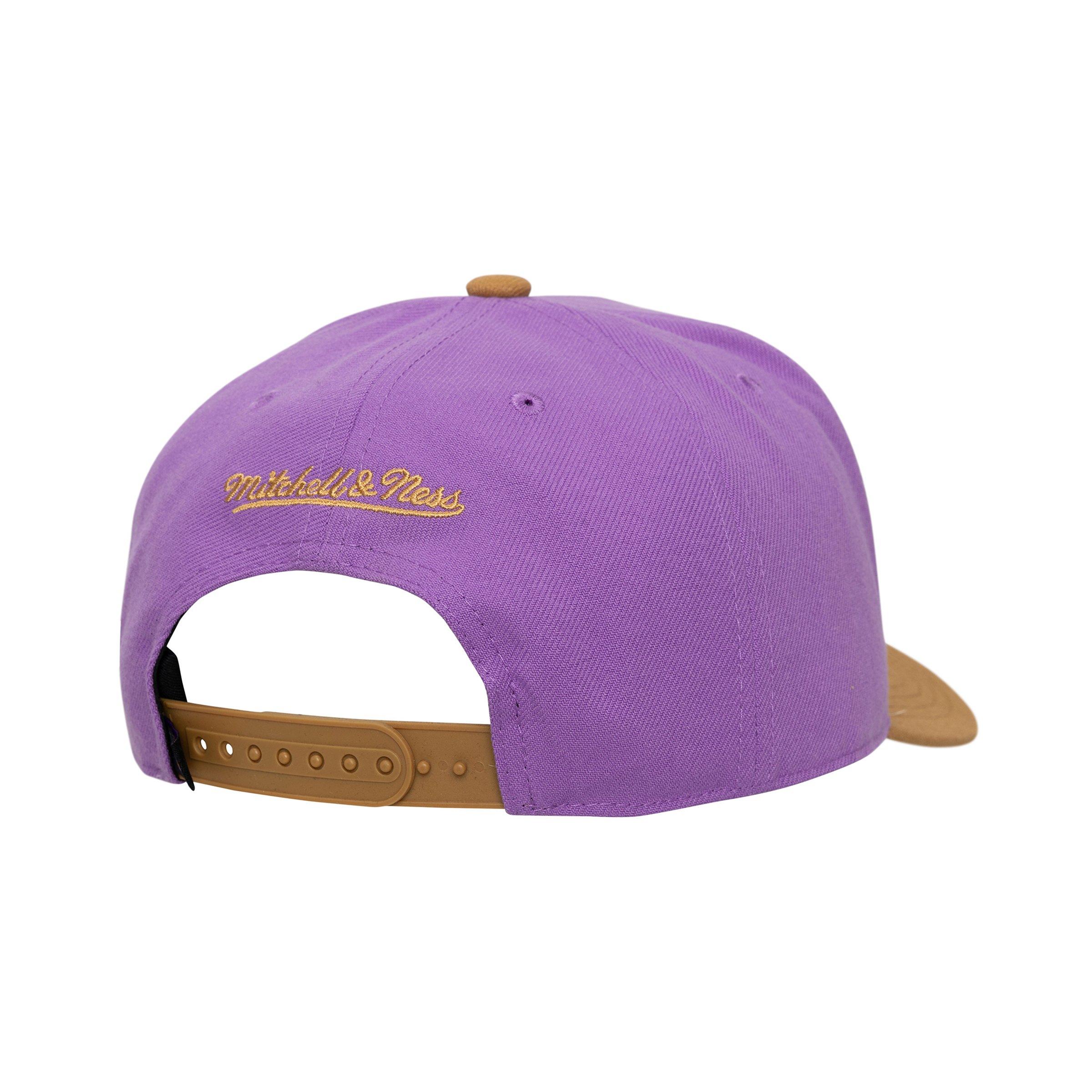 Mitchell & Ness Arizona Diamondbacks Side Script Purple Snapback Hat