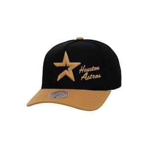 Mitchell & Ness Houston Astros Side Script Snapback Hat-Black
