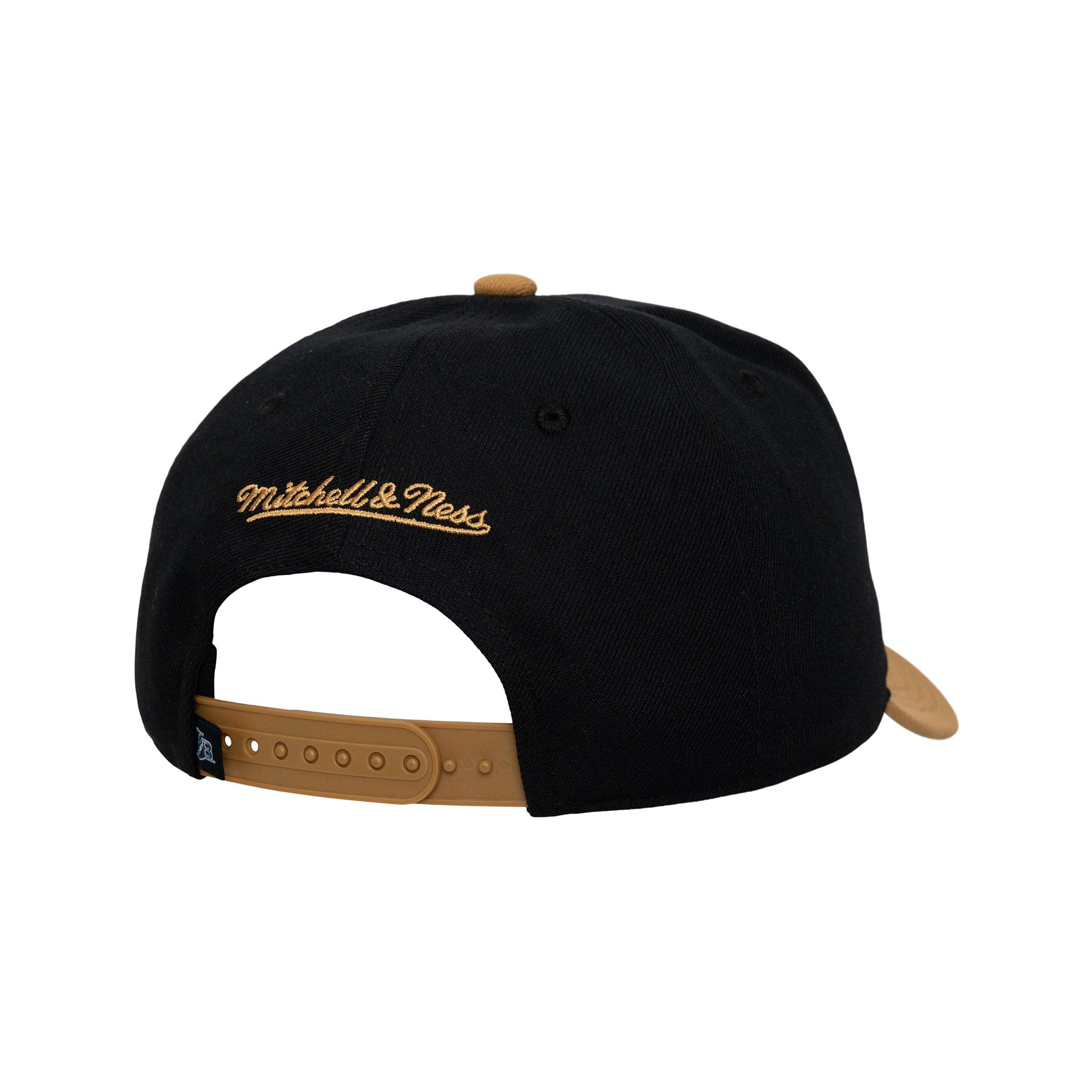 Mitchell & Ness Tampa Bay Rays Side Script Black Snapback Hat