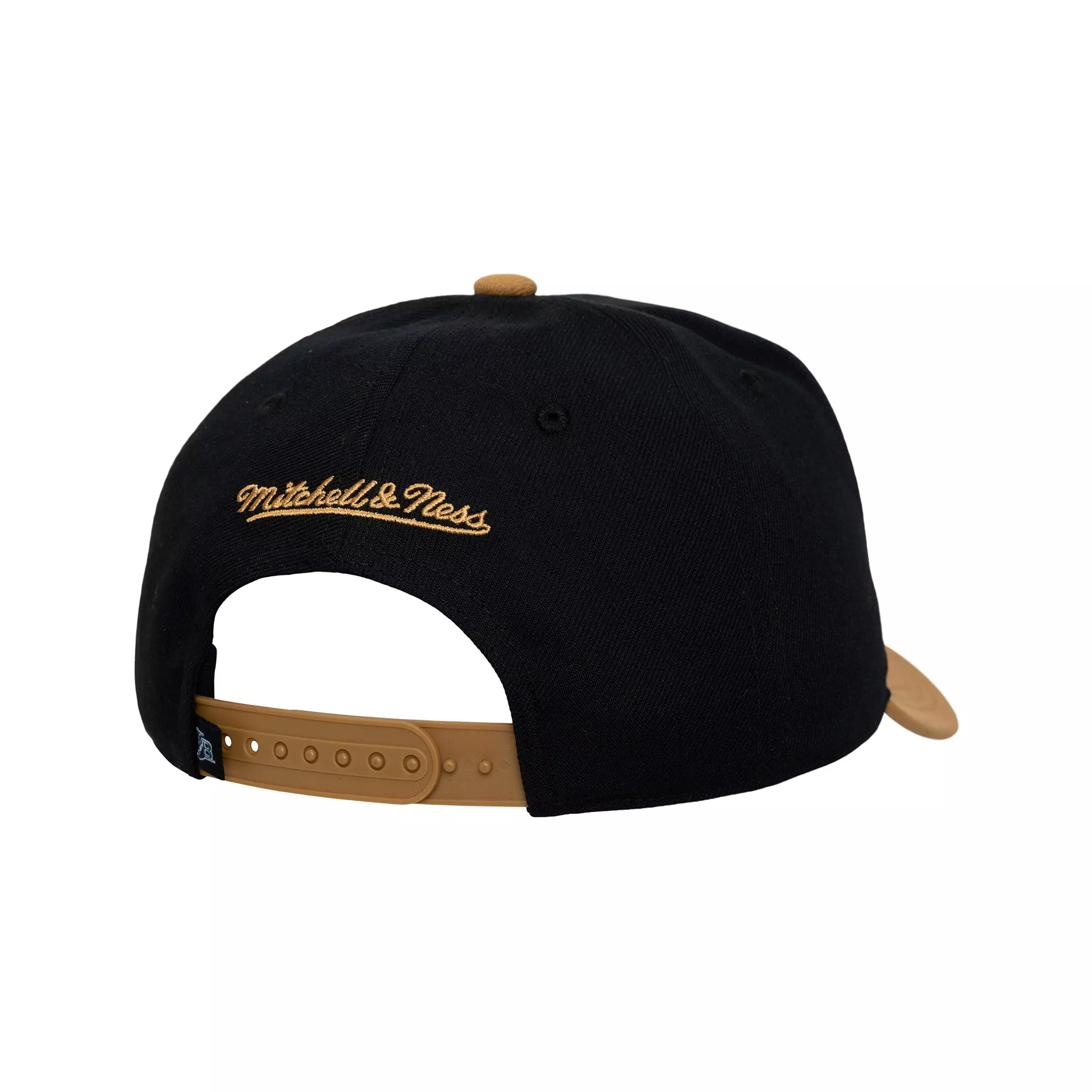 Mitchell & Ness Tampa Bay Rays Side Script Snapback Hat - Black - BLACK
