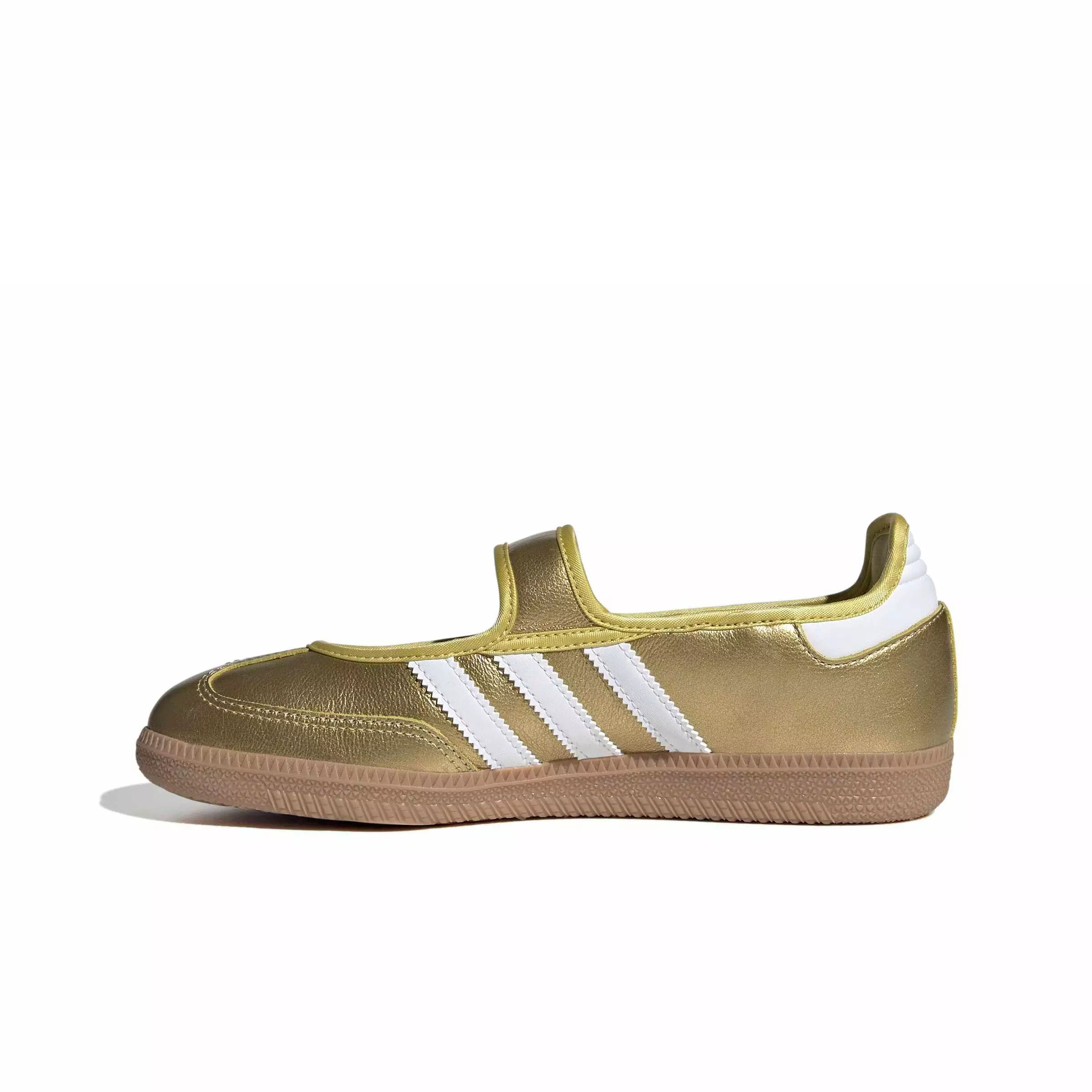 adidas Originals Samba Jane "Gold Metallic/White/Gum" Women's Shoe - GOLD/WHITE
