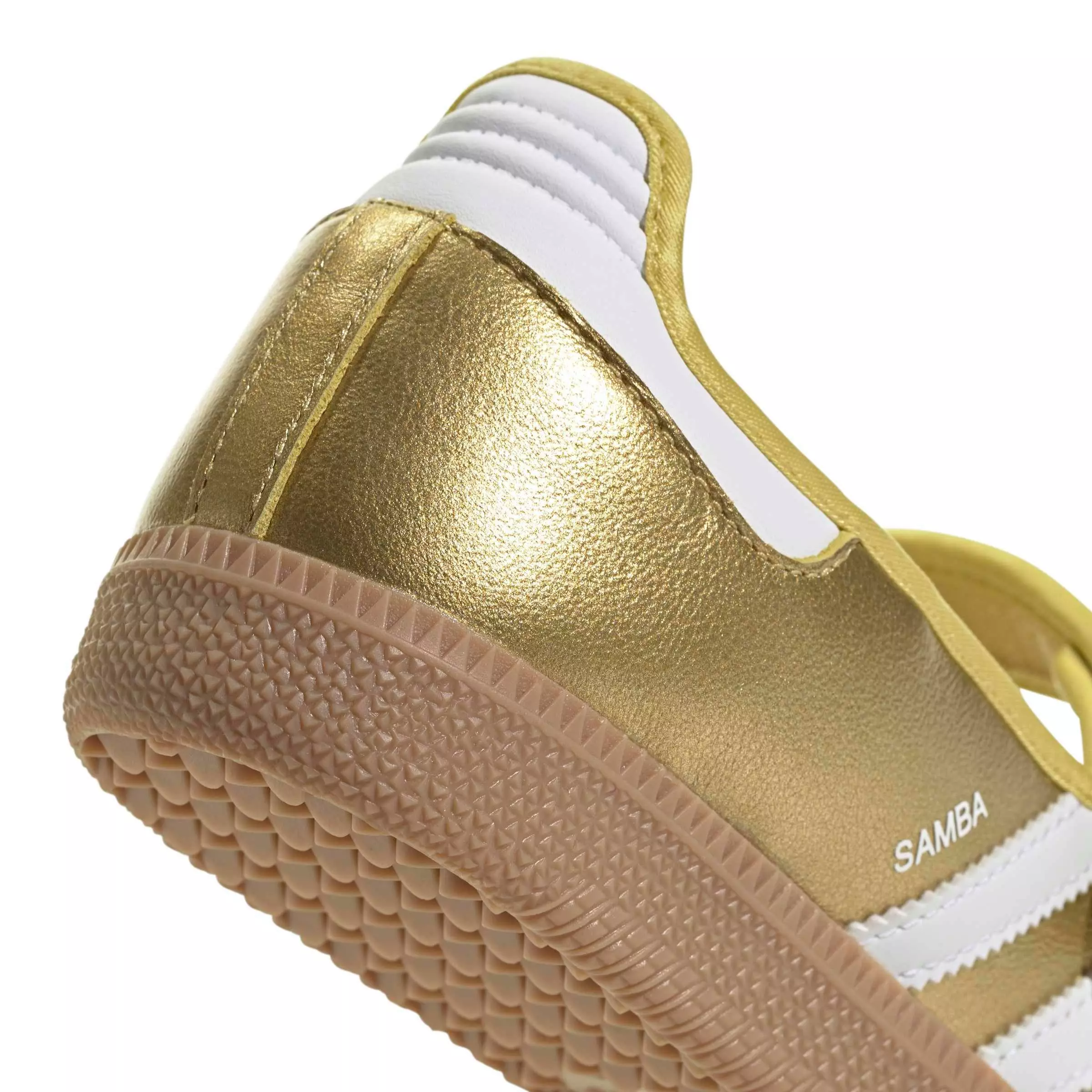 adidas Originals Samba Jane "Gold Metallic/White/Gum" Women's Shoe - GOLD/WHITE