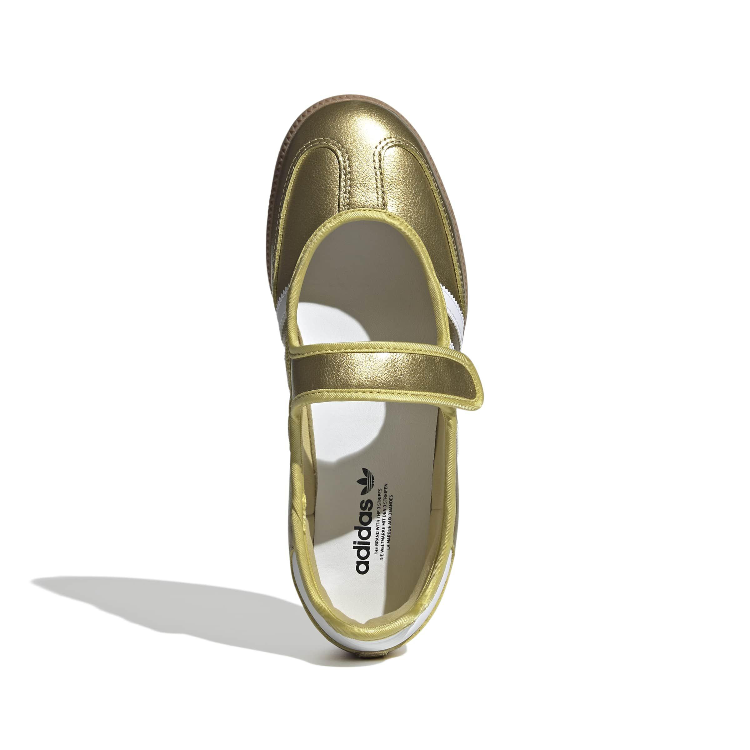 adidas Originals Samba Jane "Gold Metallic/White/Gum" Women's Shoe - GOLD/WHITE Thumbnail View 8