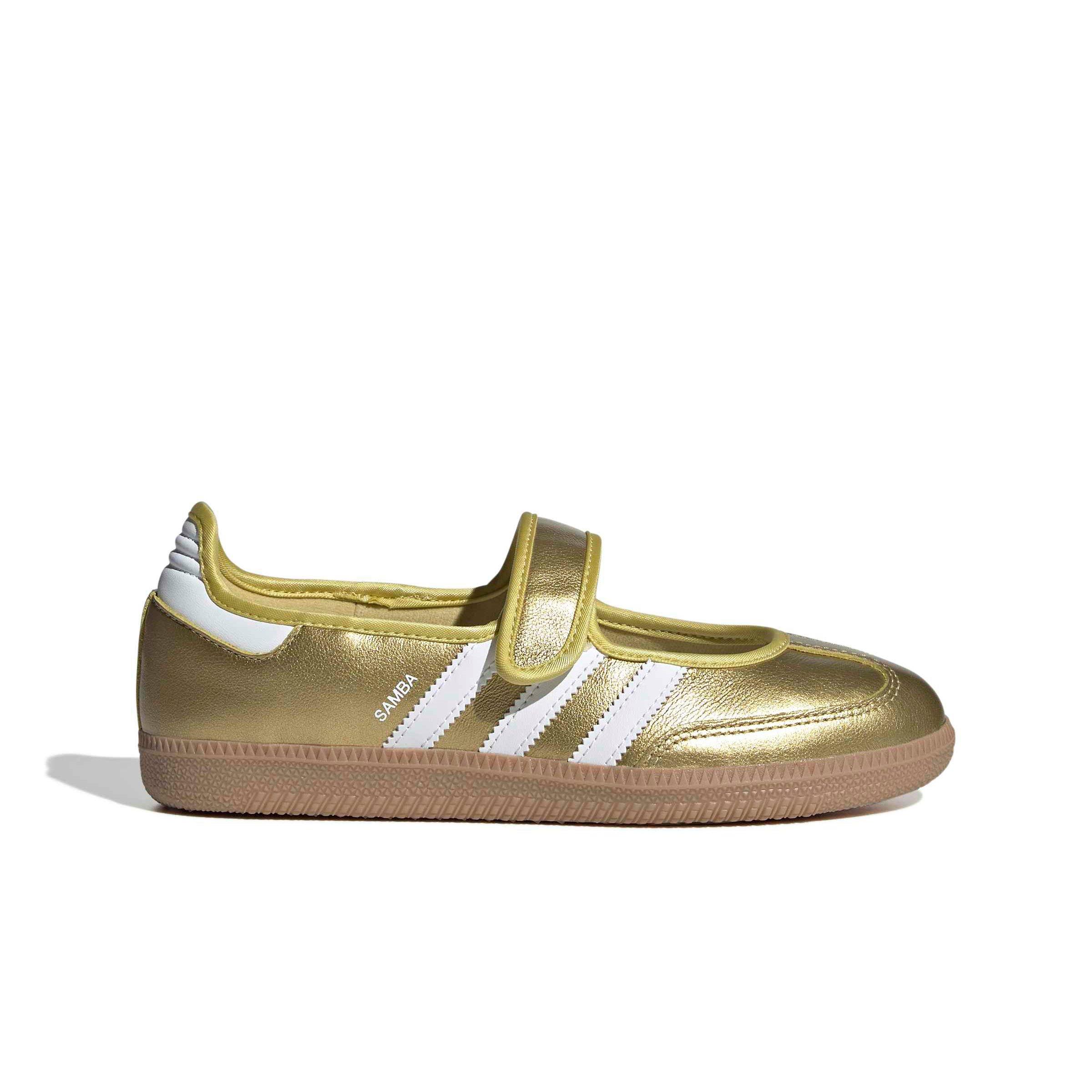 adidas Originals Samba Jane "Gold Metallic/White/Gum" Women's Shoe - GOLD/WHITE Thumbnail View 1