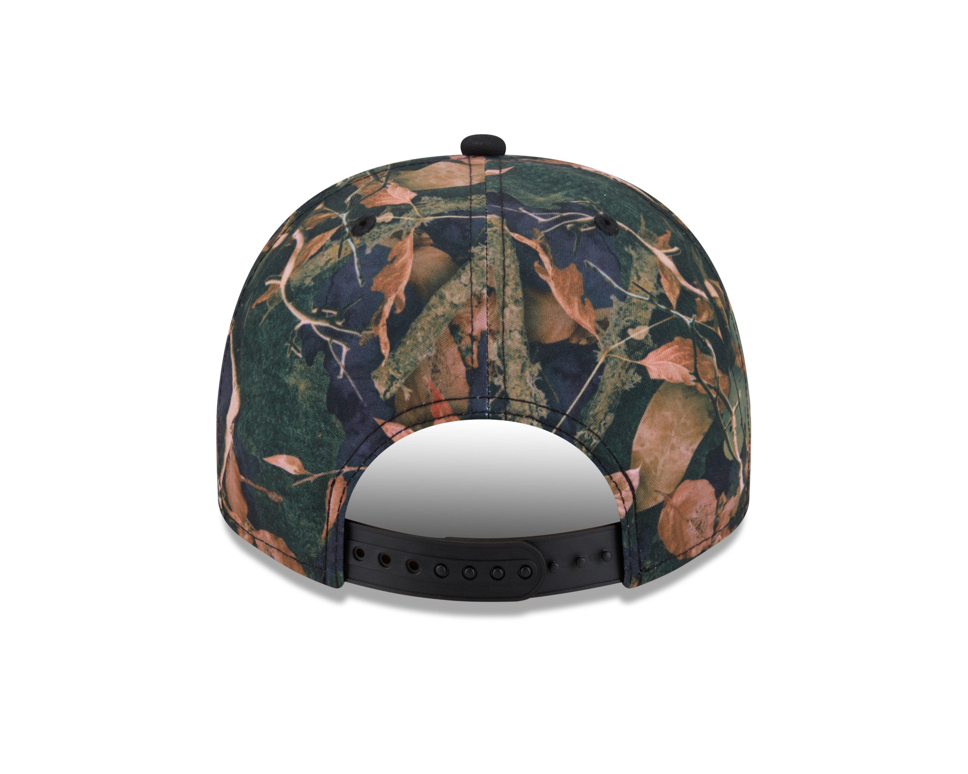 New Era Chicago White Sox 9FIFTY A-Frame Leaves Snapback Hat-Camo/Black - BLACK Thumbnail View 4