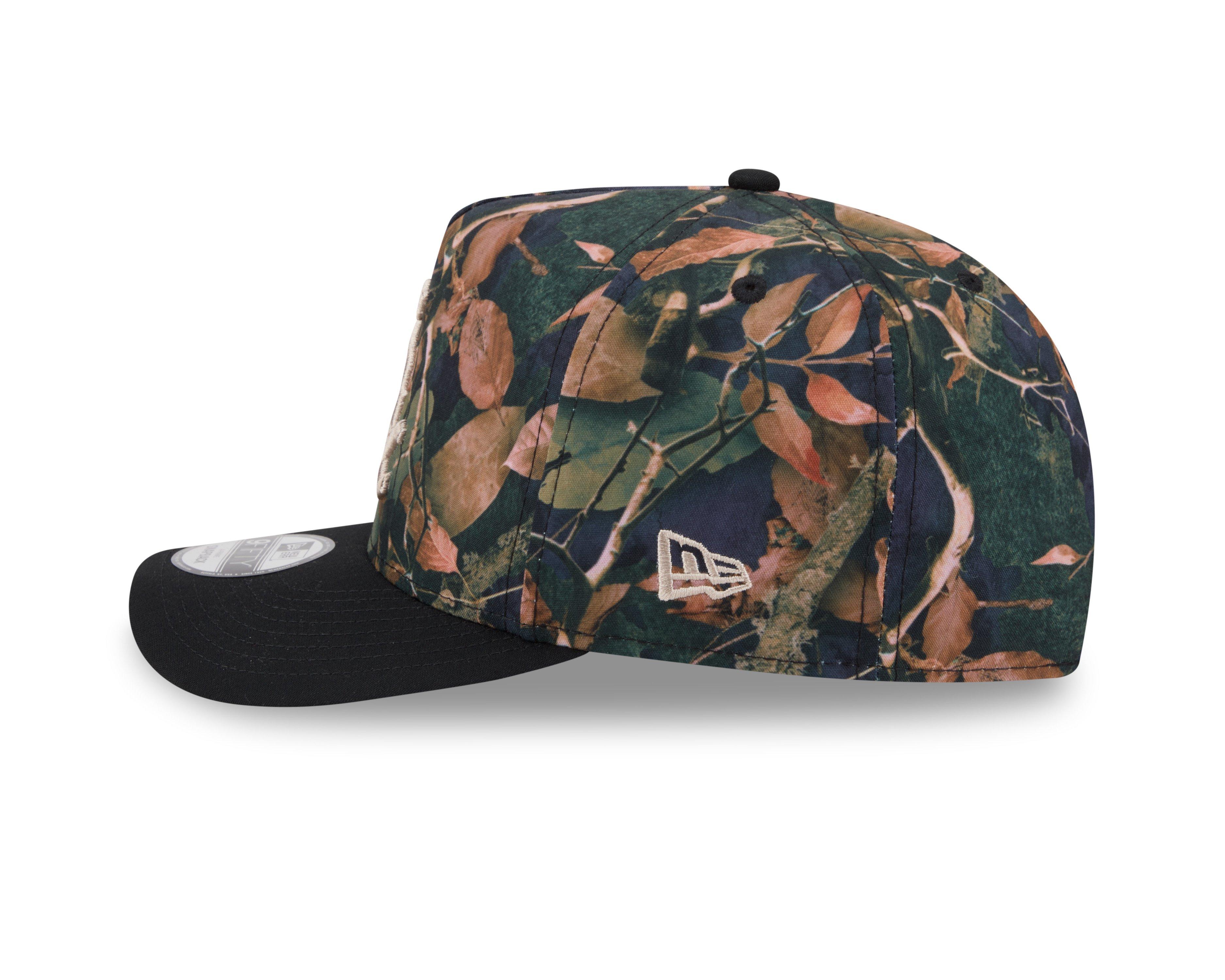 New Era Chicago White Sox 9FIFTY A-Frame Leaves Snapback Hat-Camo/Black - BLACK Thumbnail View 5