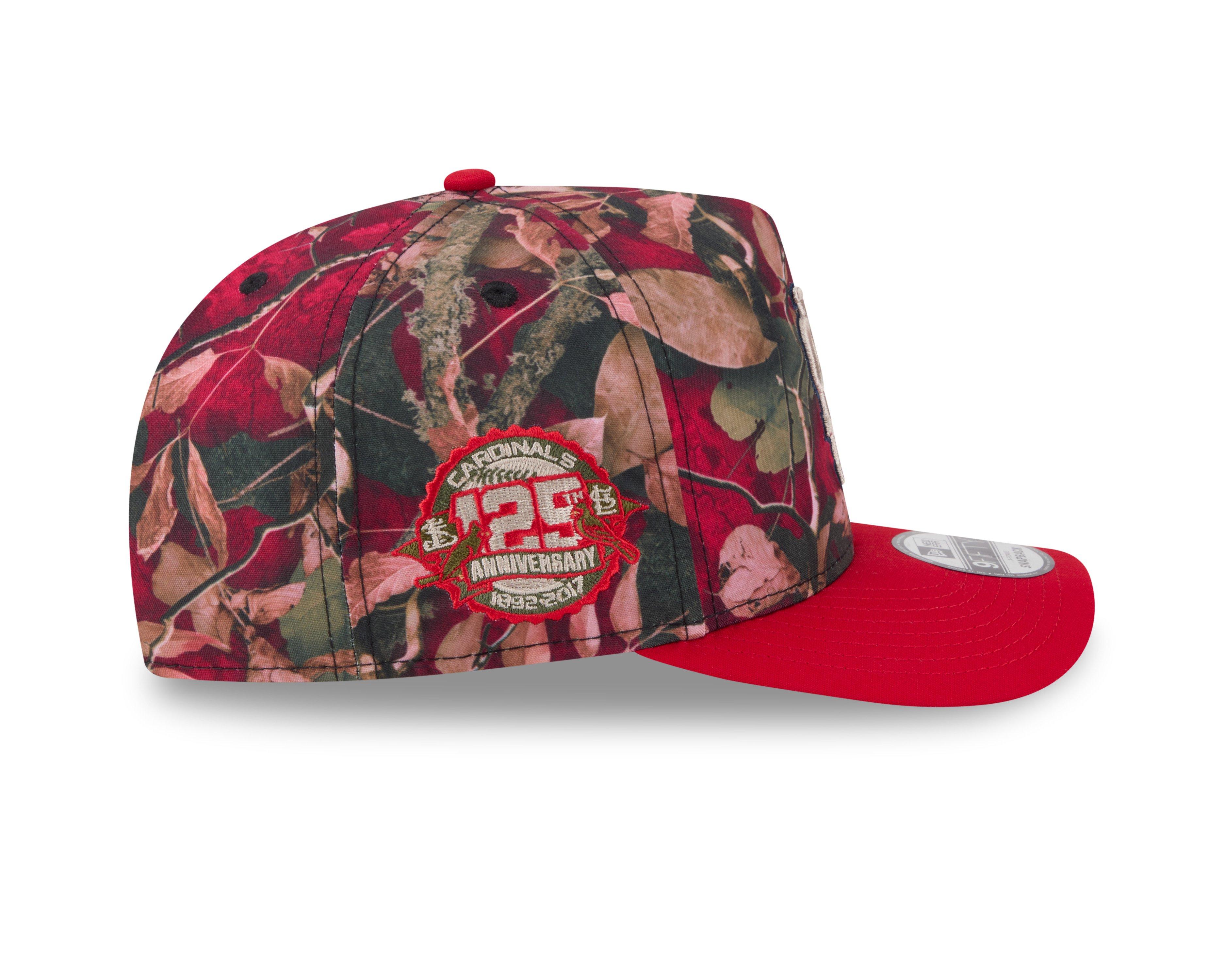 New Era St. Louis Cardinals 9FIFTY A-Frame Leaves Snapback Hat-Camo/Red
