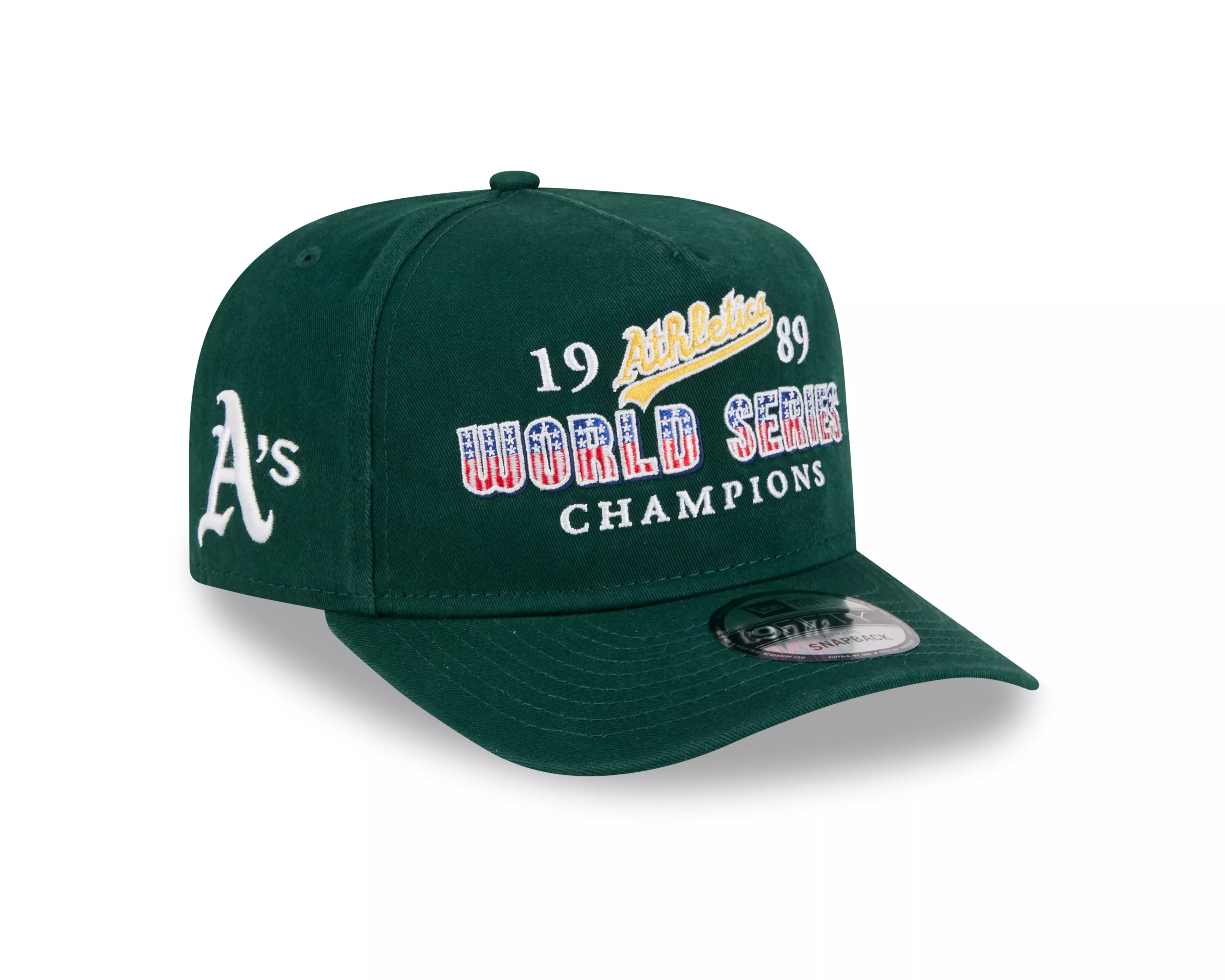 New Era Oakland Athletics 9FIFTY A-Frame Historic Snapback Hat-Green - GREEN