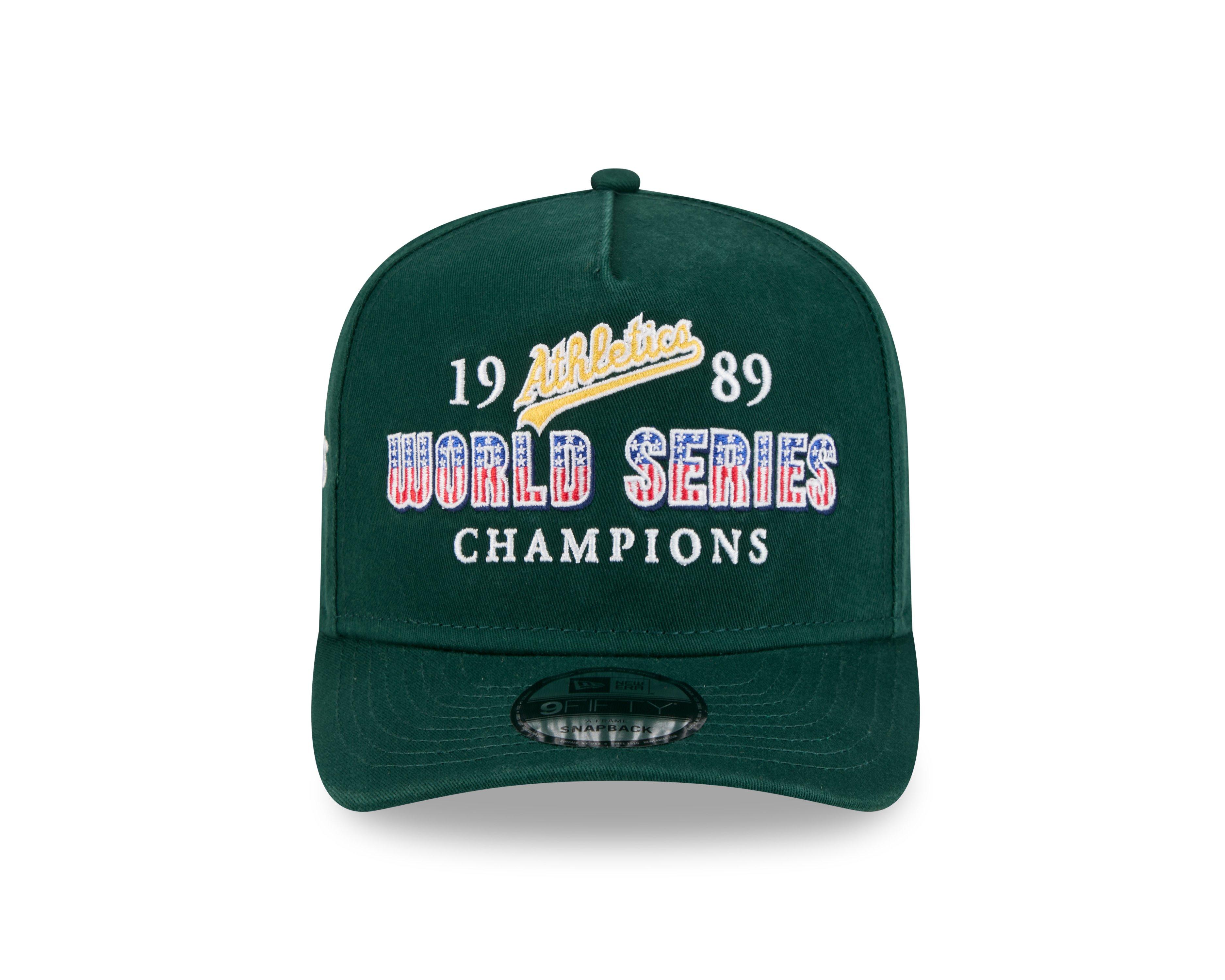 New Era Oakland Athletics 9FIFTY A-Frame Historic Snapback Hat-Green - GREEN Thumbnail View 3