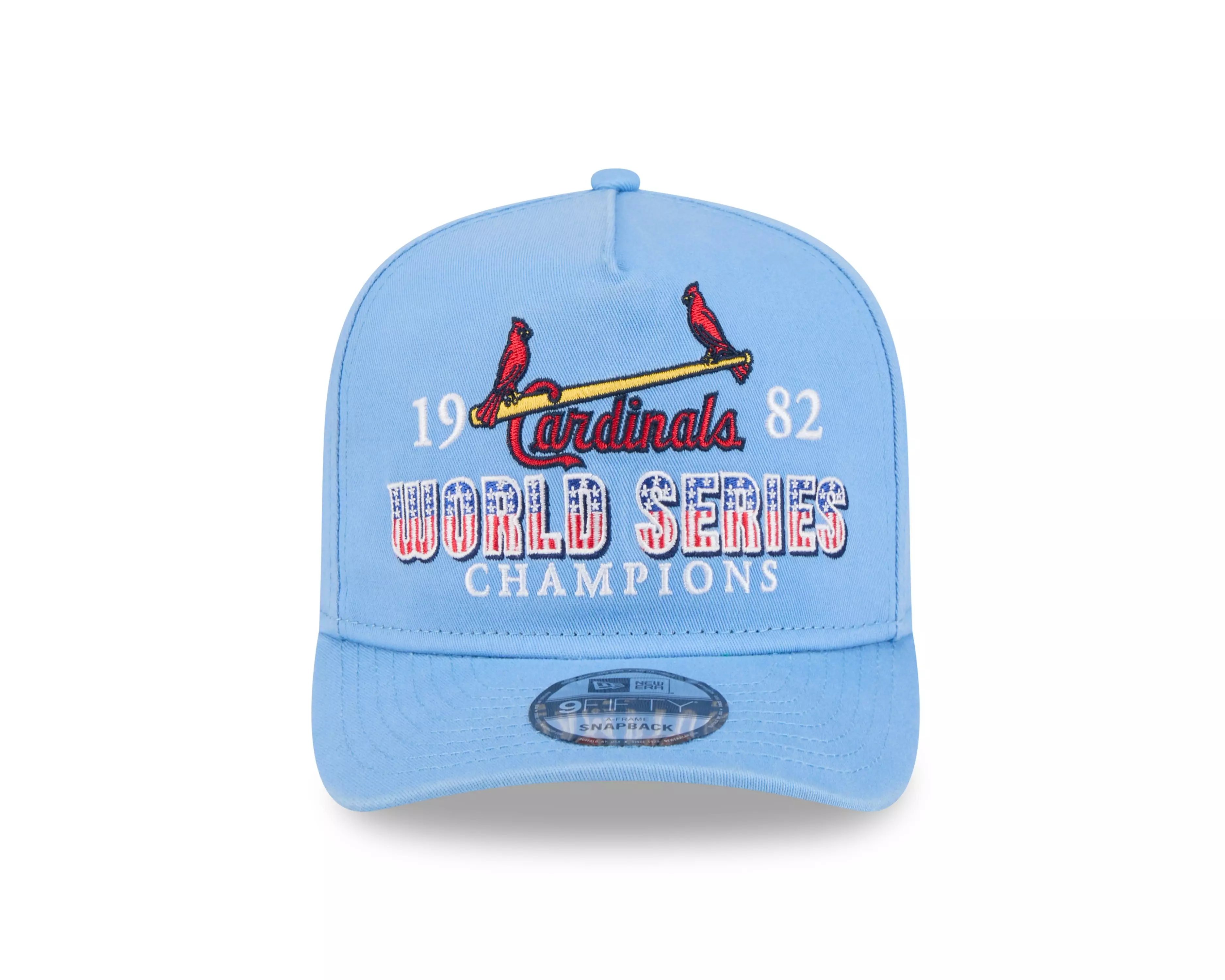New Era St. Louis Cardinals 9FIFTY A-Frame Historic Snapback Hat-Light Blue - LT BLUE