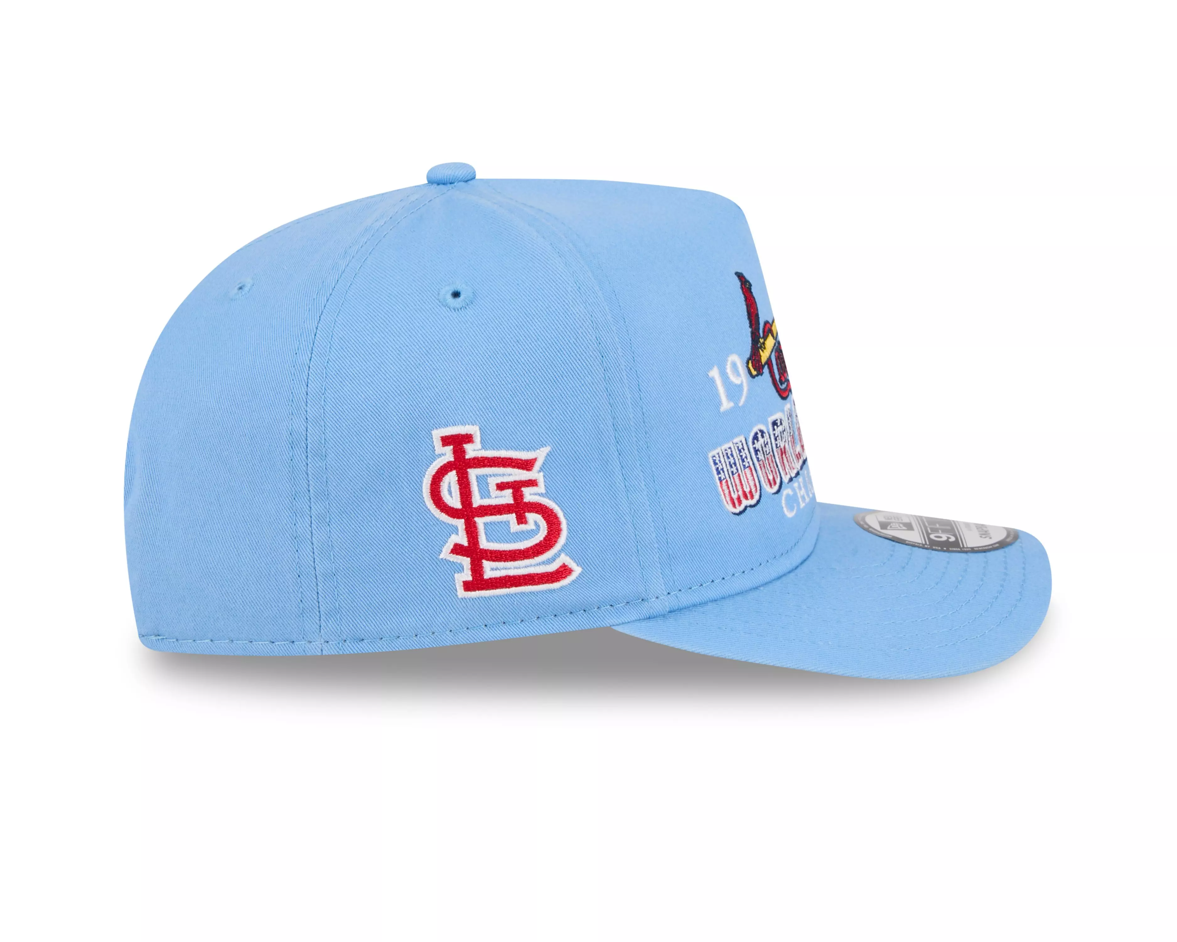 New Era St. Louis Cardinals 9FIFTY A-Frame Historic Snapback Hat-Light Blue - LT BLUE