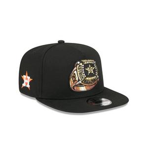 New Era Houston Astros 9FIFTY A-Frame Ring Snapback Hat-Black