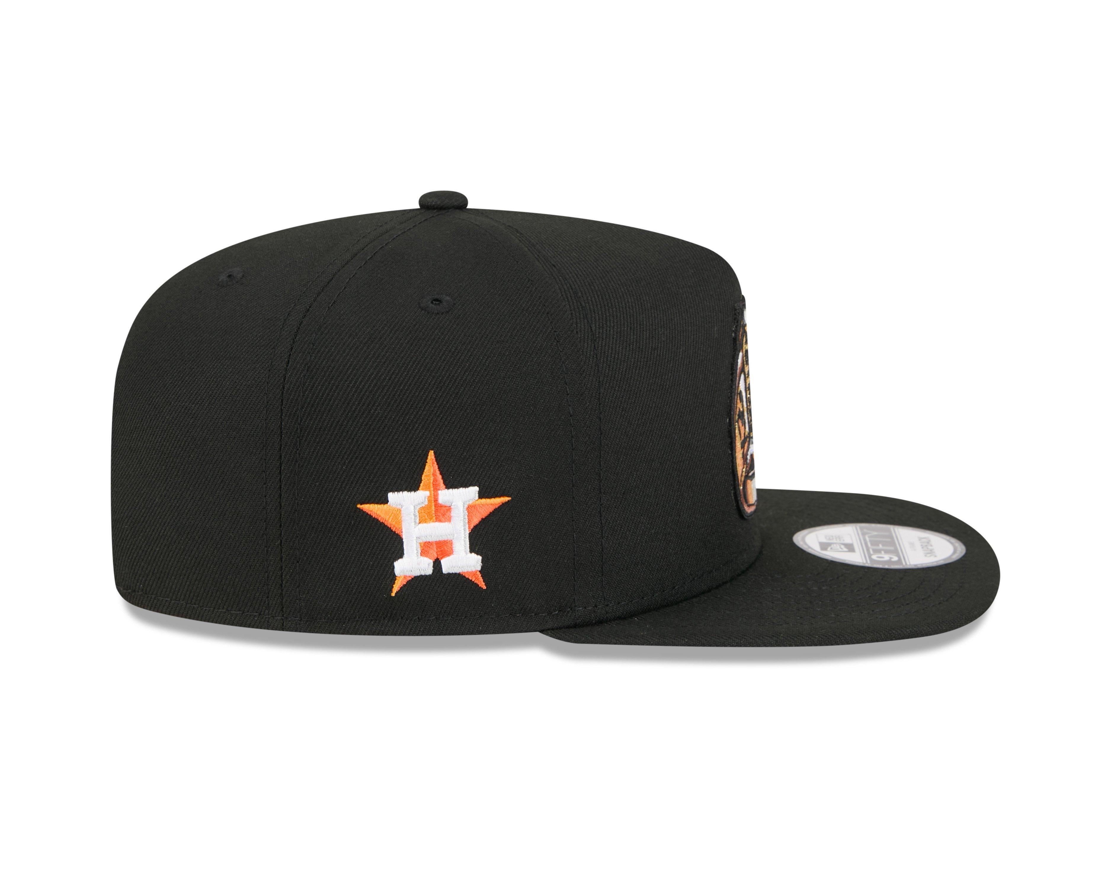 New Era Houston Astros 9FIFTY A-Frame Ring Snapback Hat-Black - BLACK Thumbnail View 4