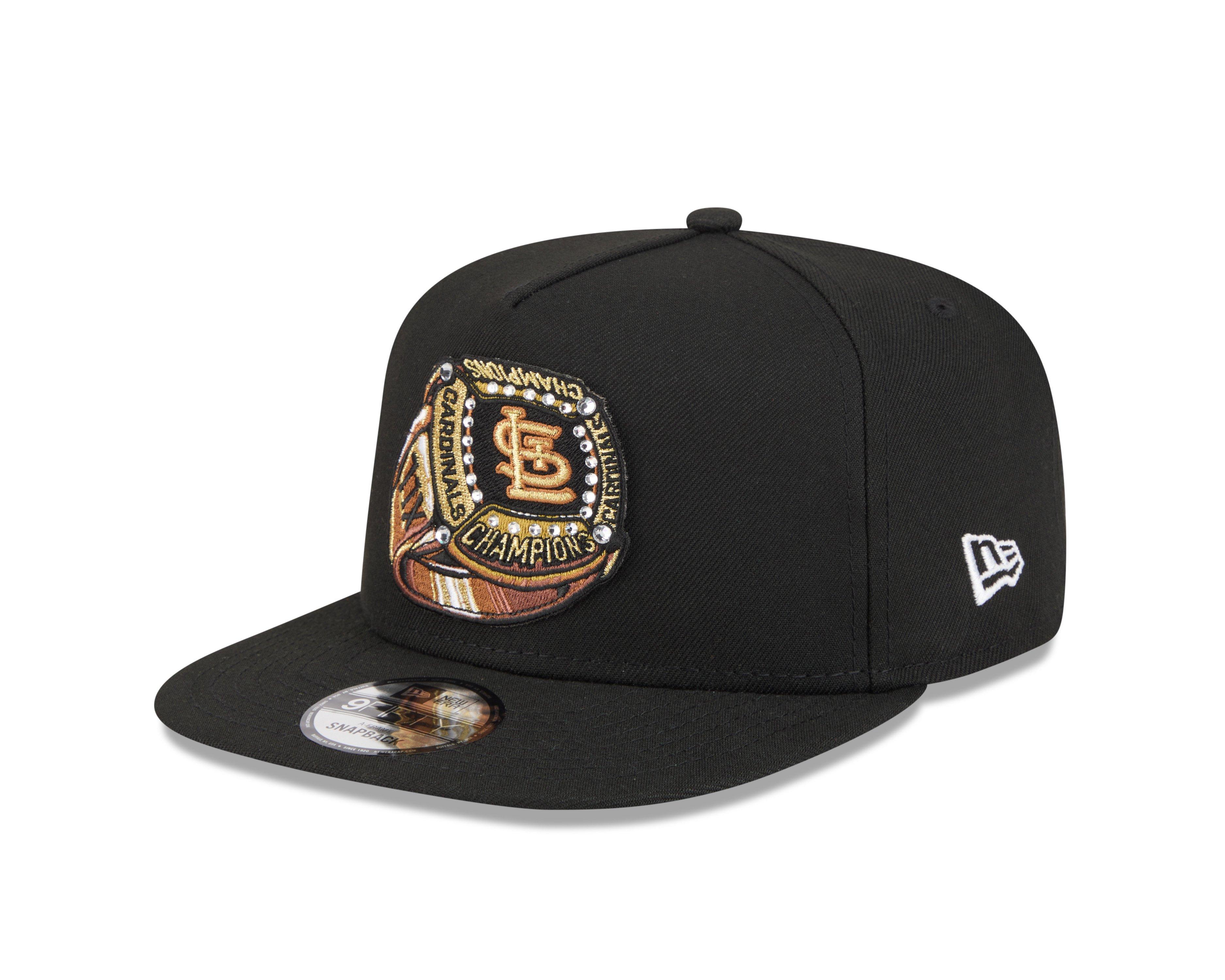 New Era St. Louis Cardinals 9FIFTY A-Frame Ring Snapback Hat-Black - BLACK Thumbnail View 1